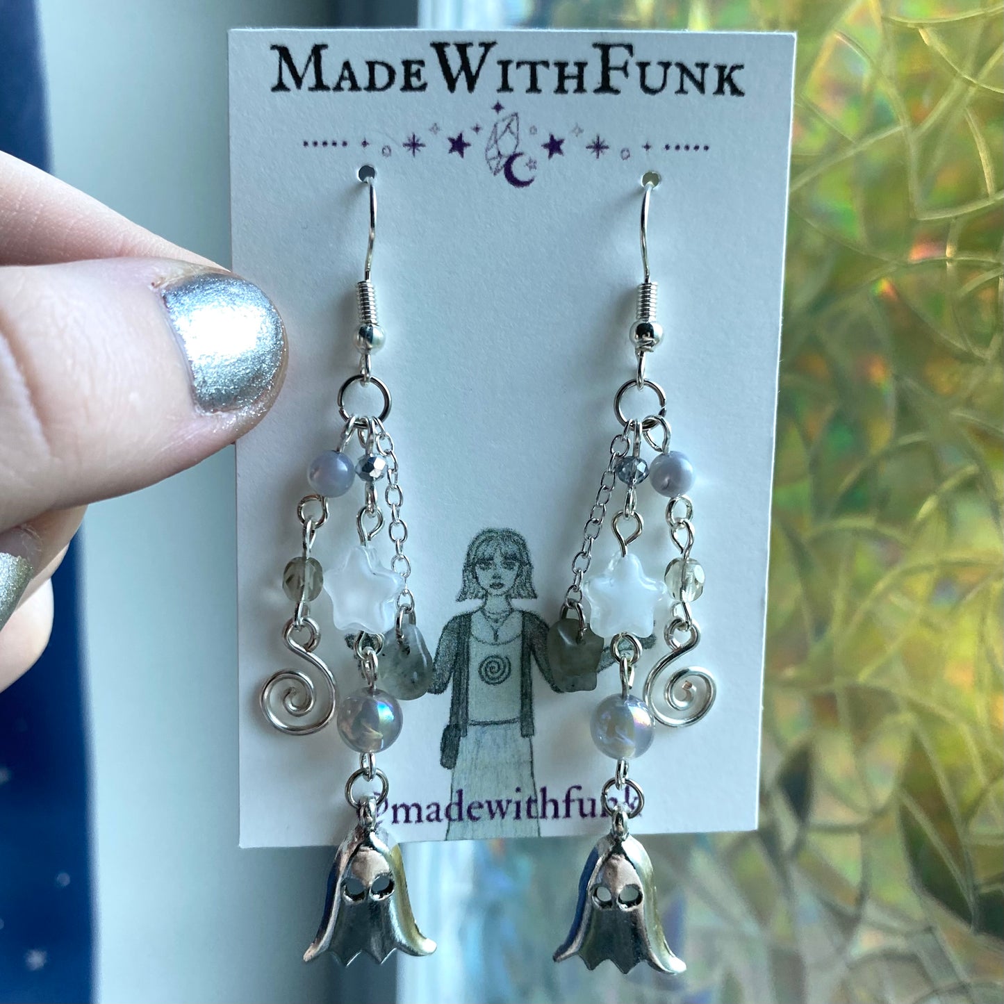 Whimsical Ghost Earrings