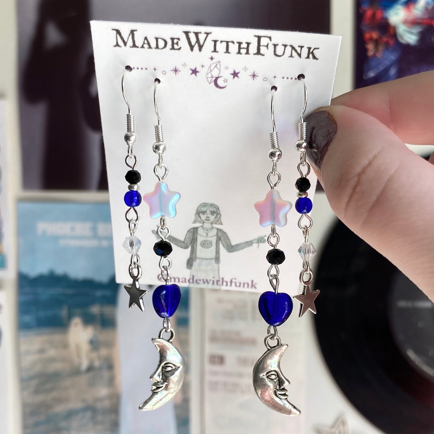 Blue Celestial Earring Set