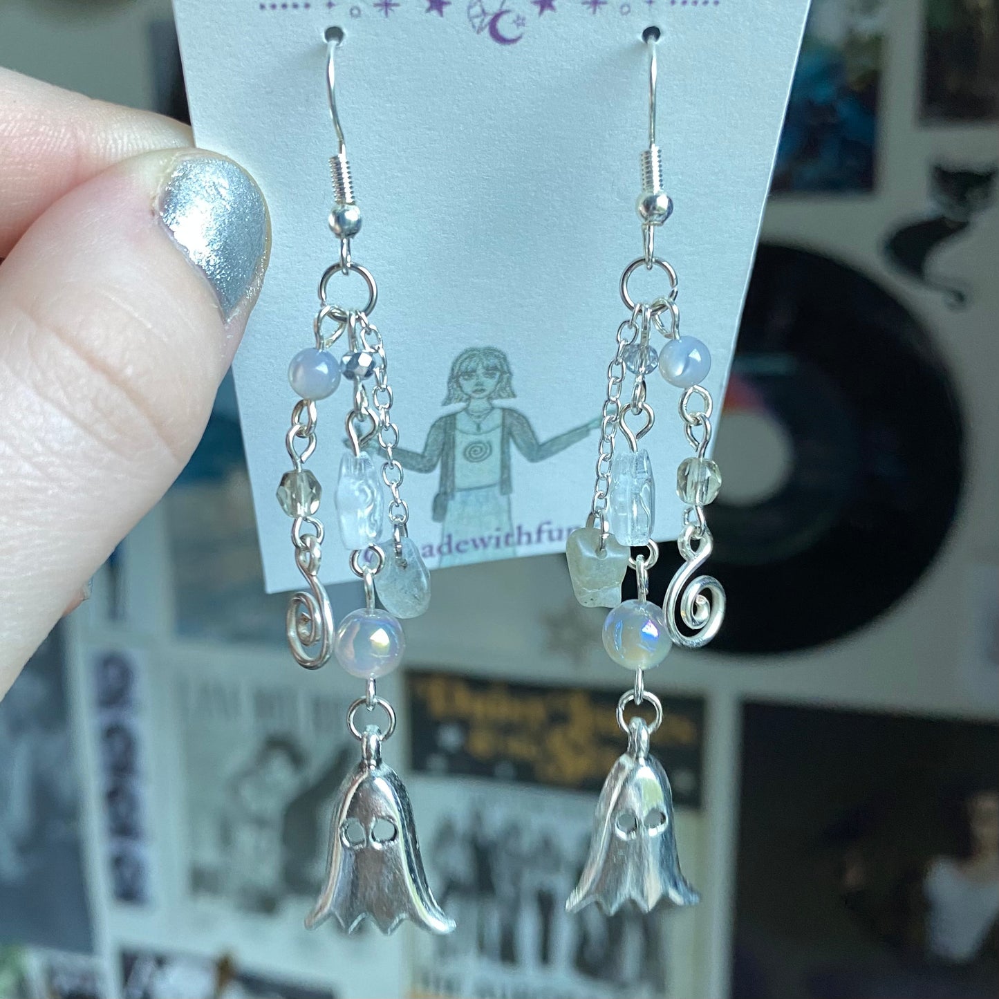 Whimsical Ghost Earrings