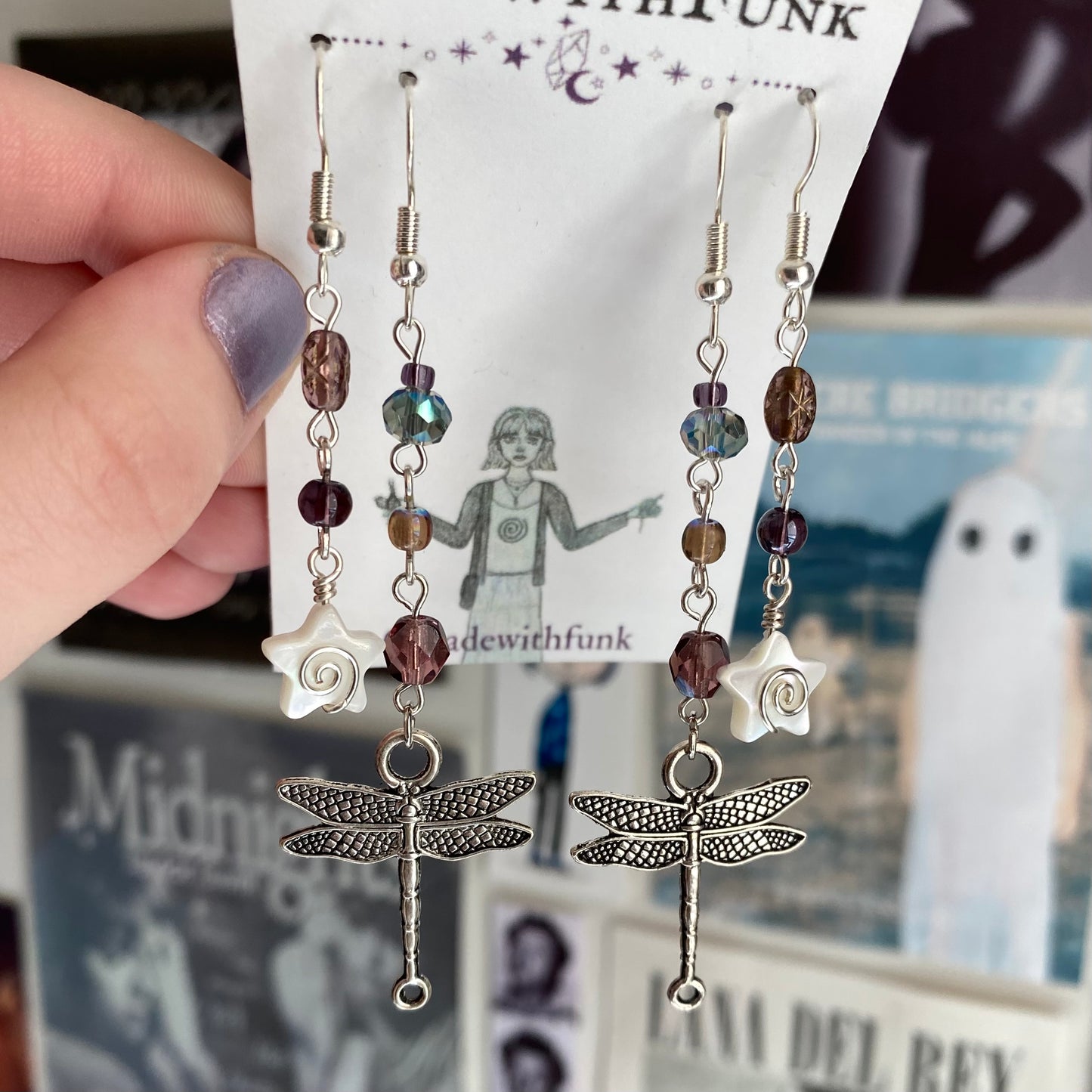 Whimsical Dragonfly Earring Set