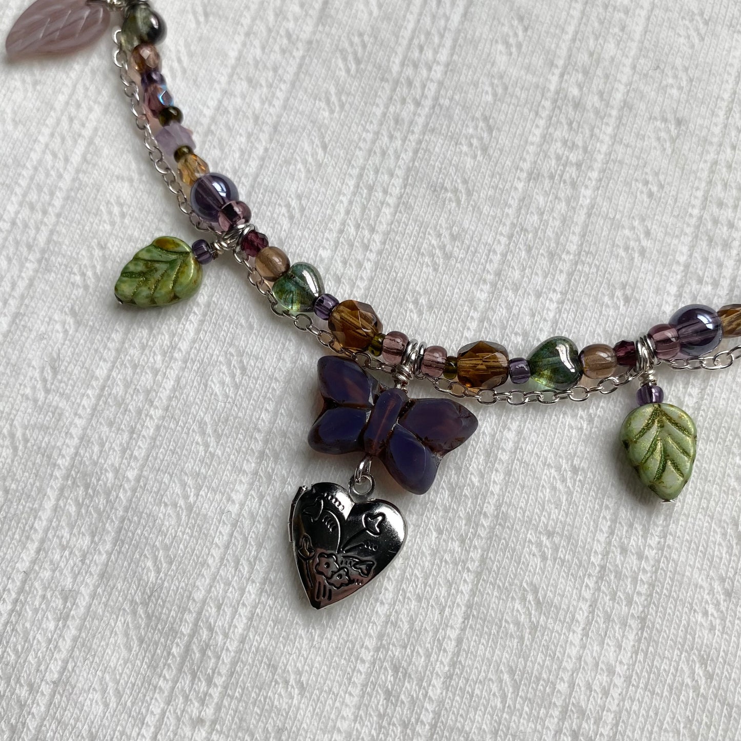 Butterfly Forest Locket Necklace