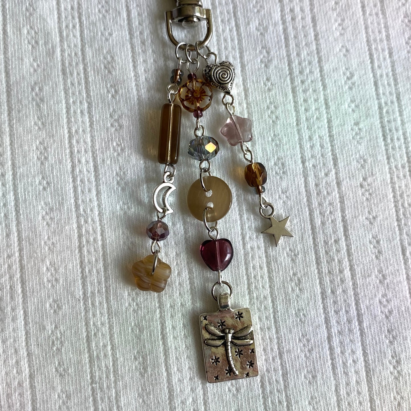 Fall Dragonfly Keychain