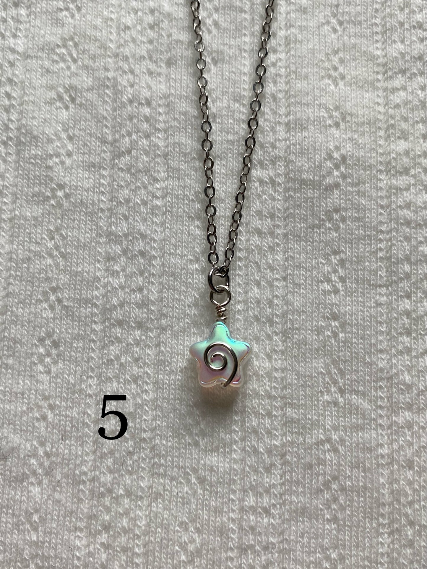 Swirly Star Charm Necklaces