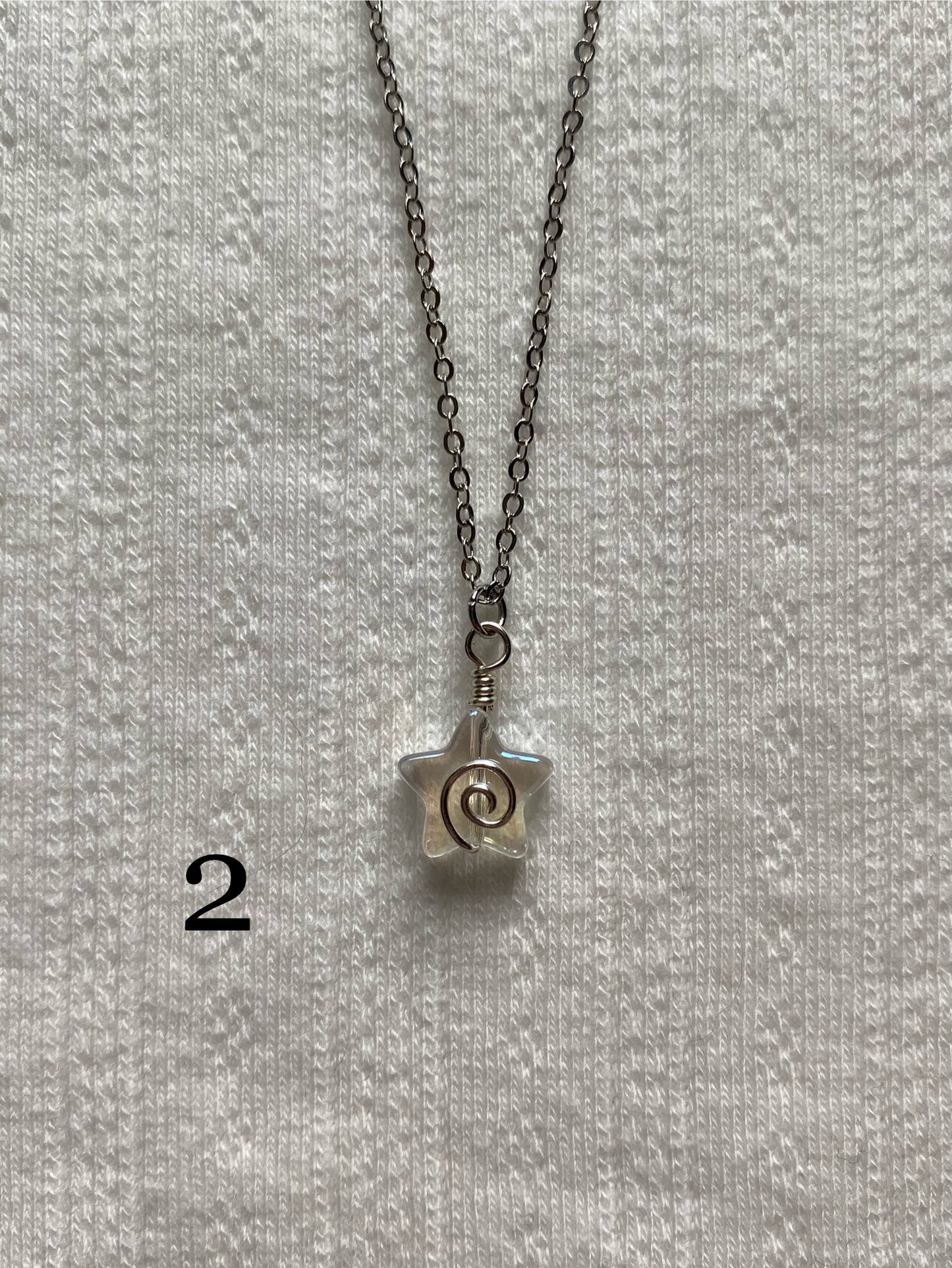 Swirly Star Charm Necklaces