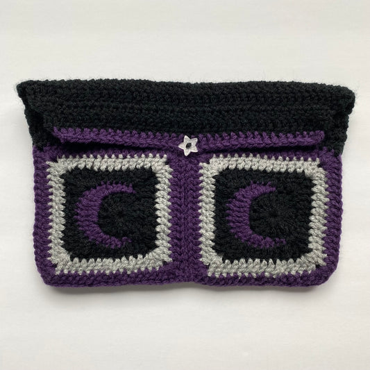 Witchy Moon Crochet Book Sleeve