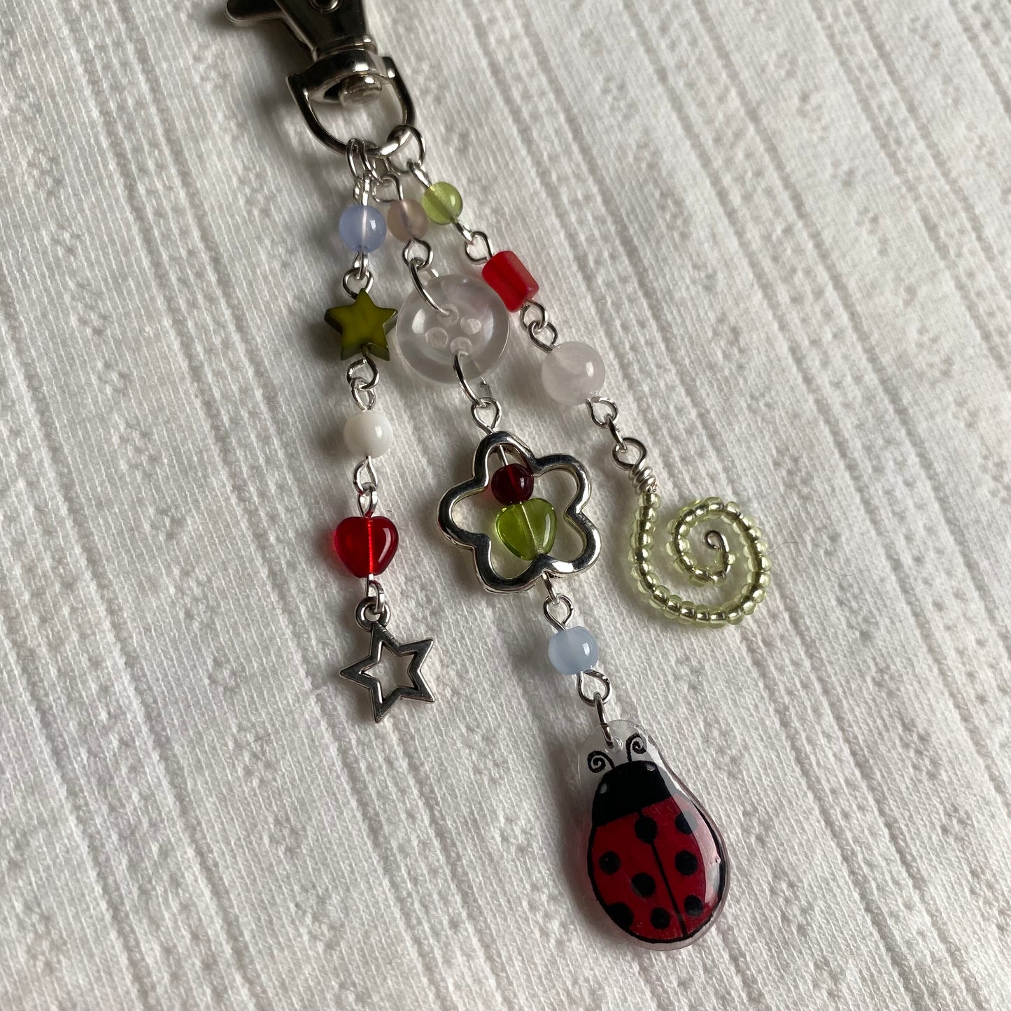 Whimsy Ladybug Keychain