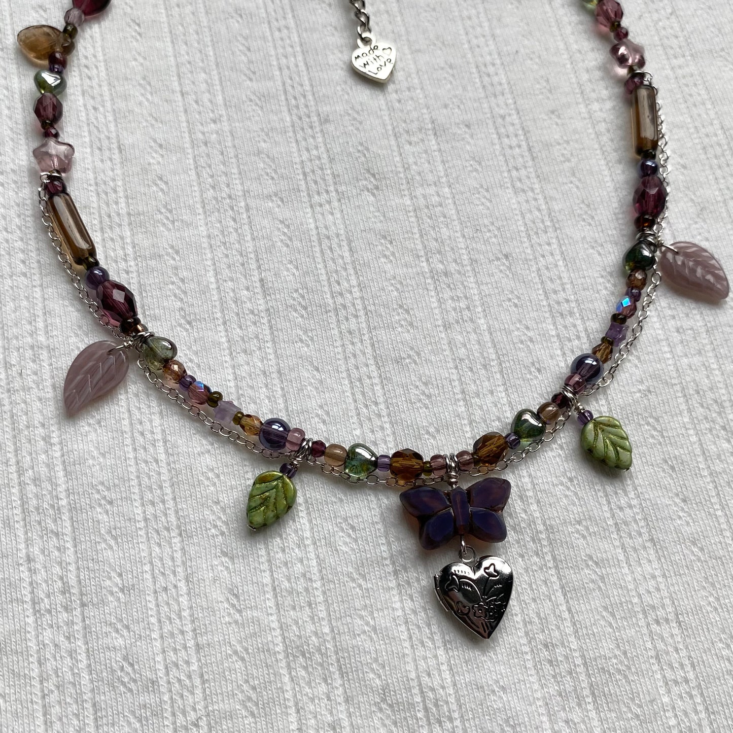Butterfly Forest Locket Necklace