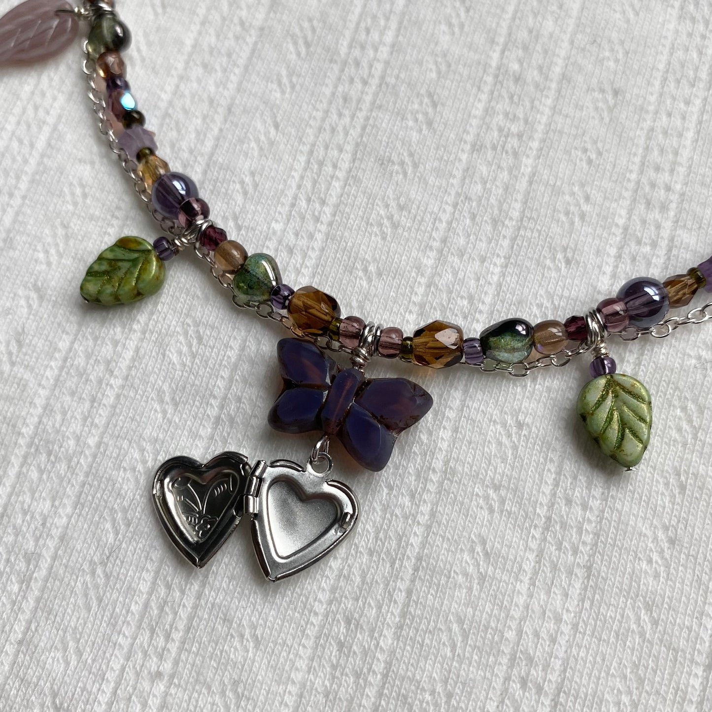 Butterfly Forest Locket Necklace