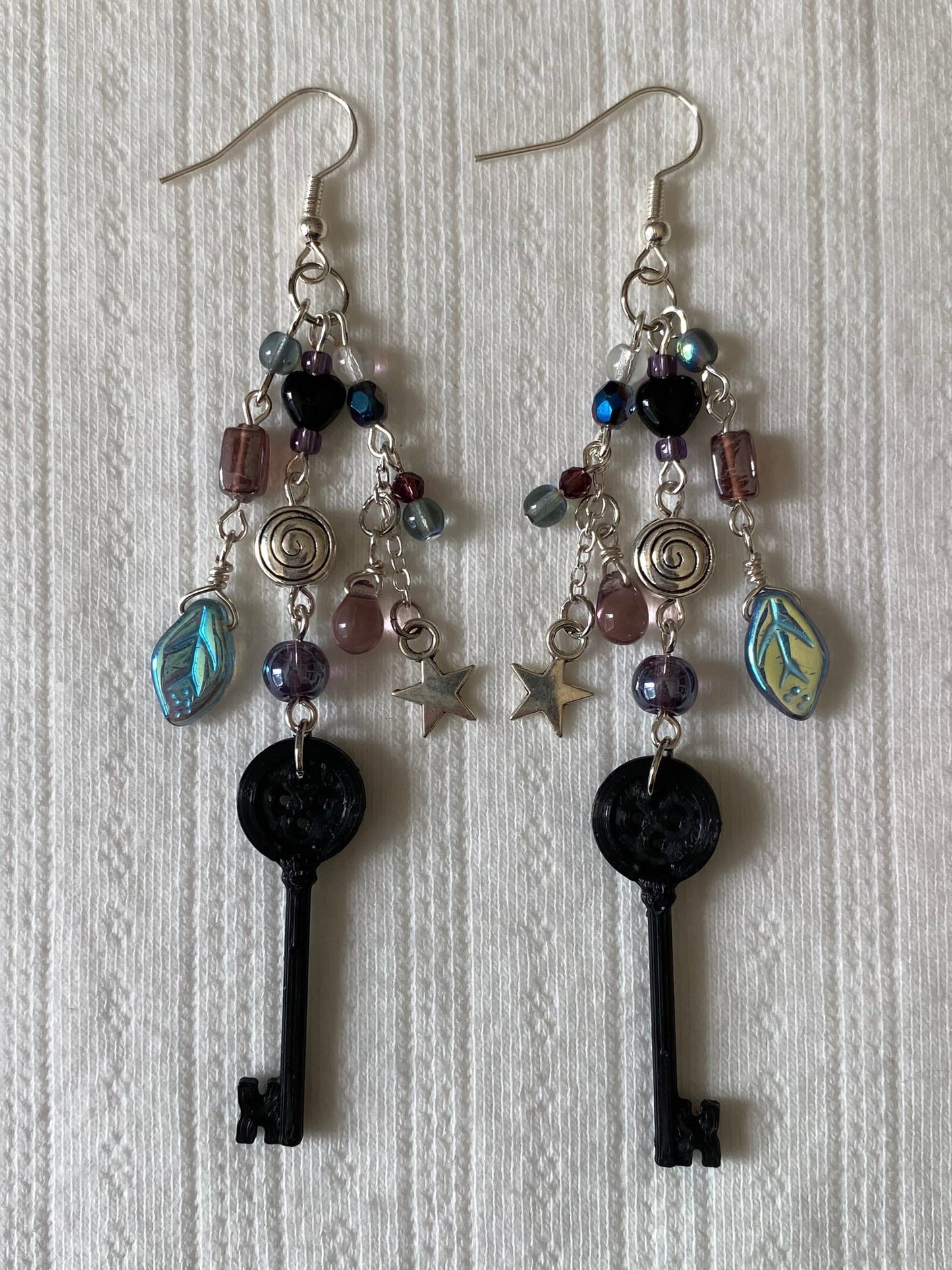 Coraline Key Cluster Earrings