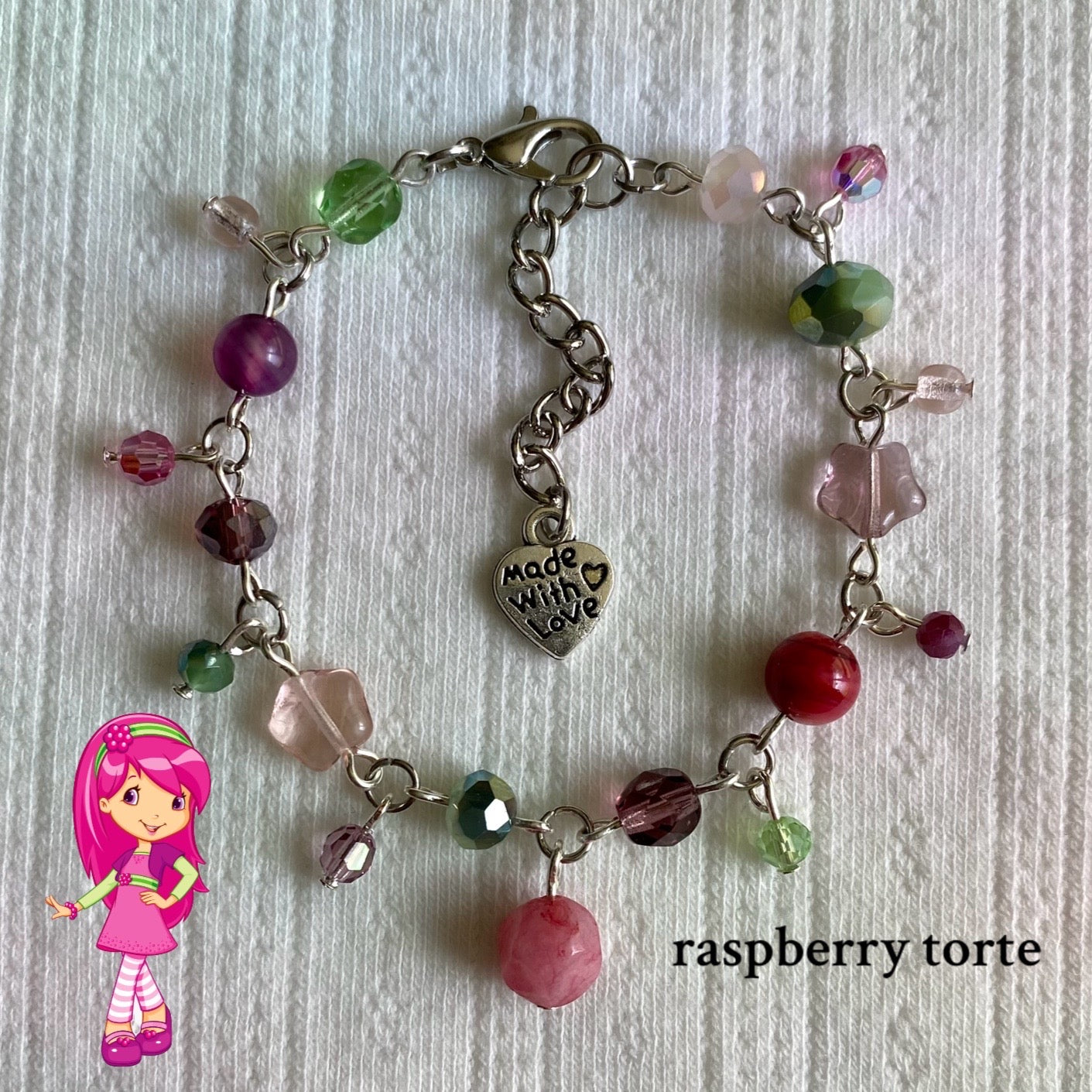 Strawberry Shortcake Inspired Charm Bracelets