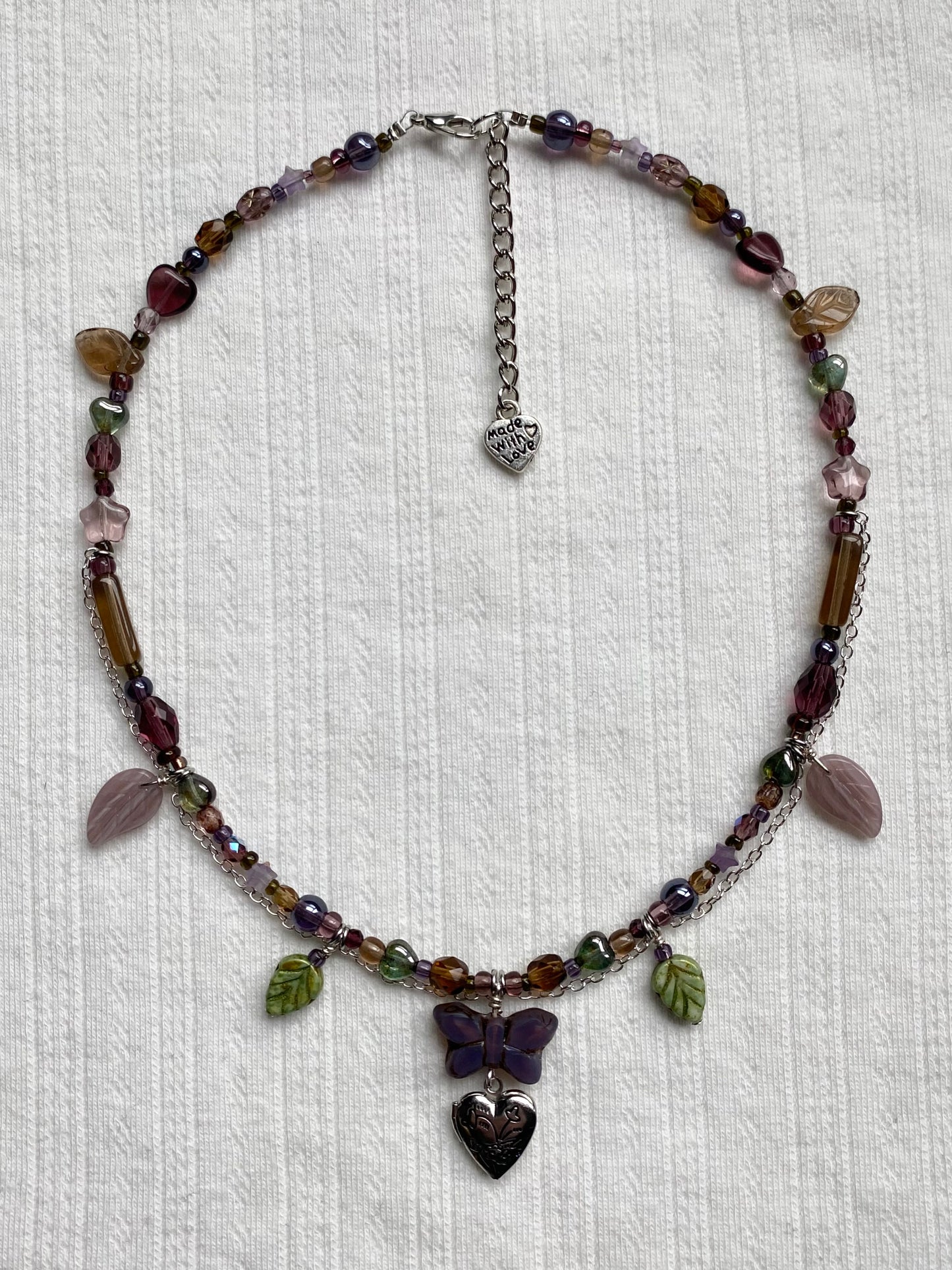 Butterfly Forest Locket Necklace