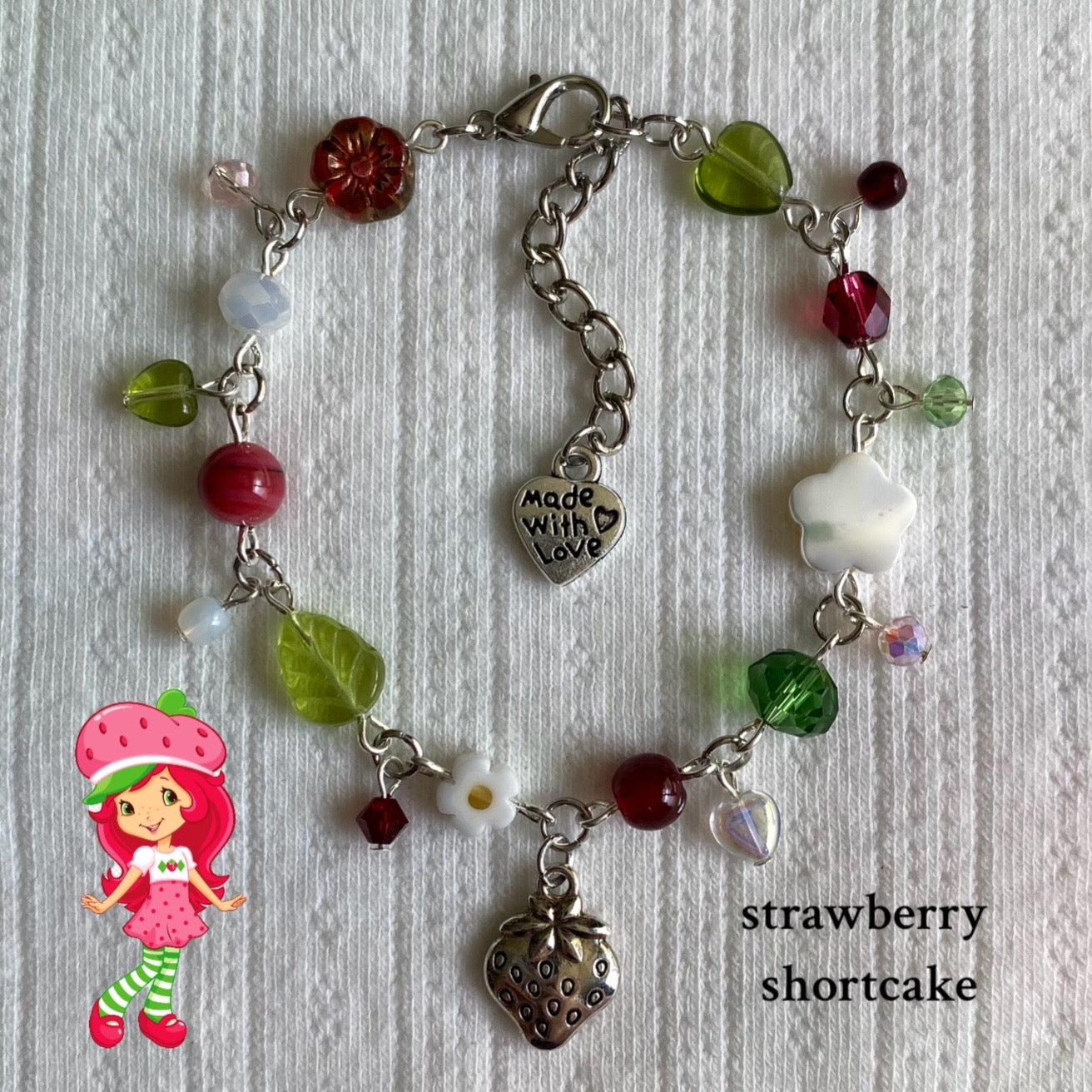 Strawberry Shortcake Inspired Charm Bracelets