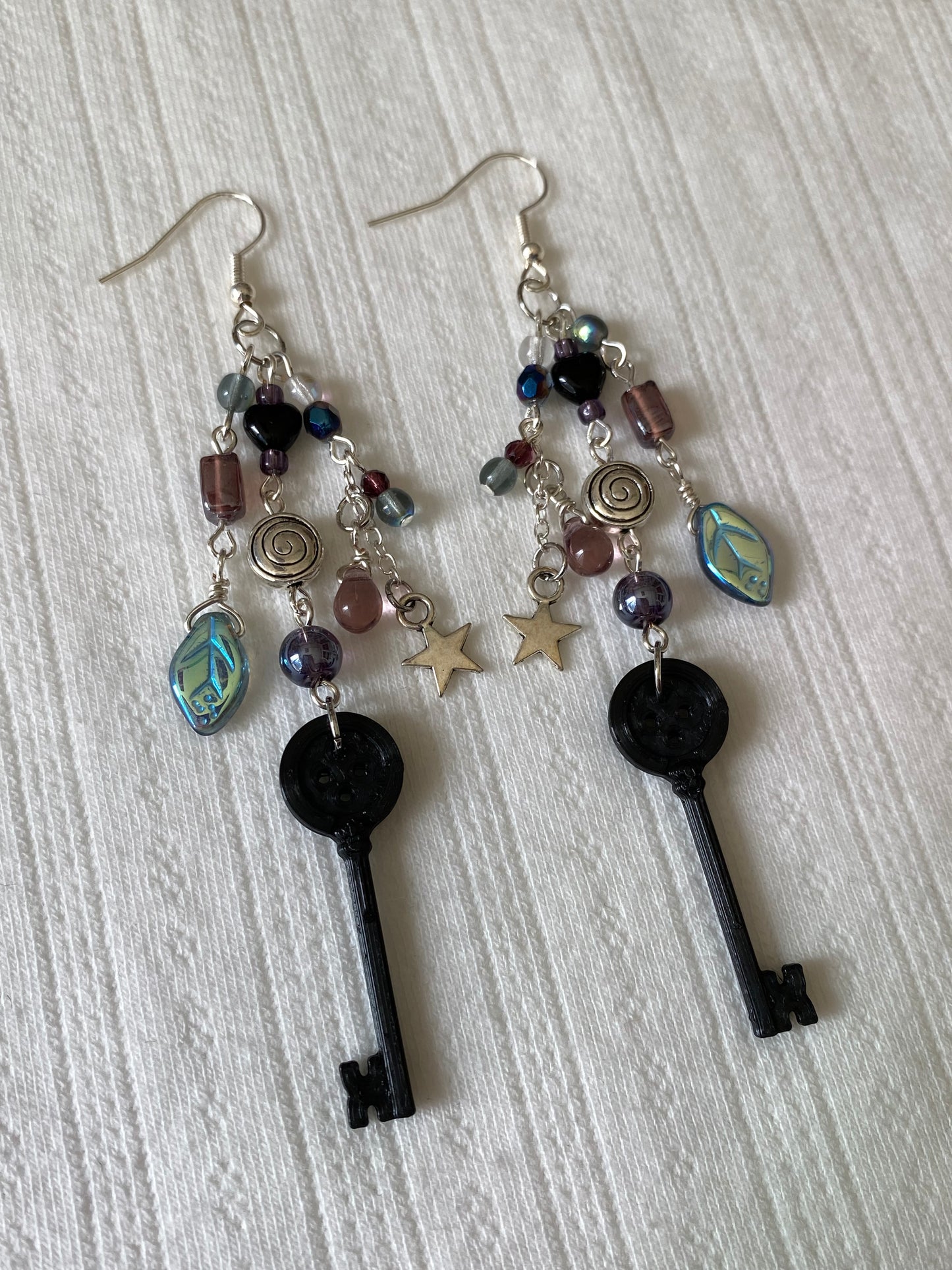 Coraline Key Cluster Earrings
