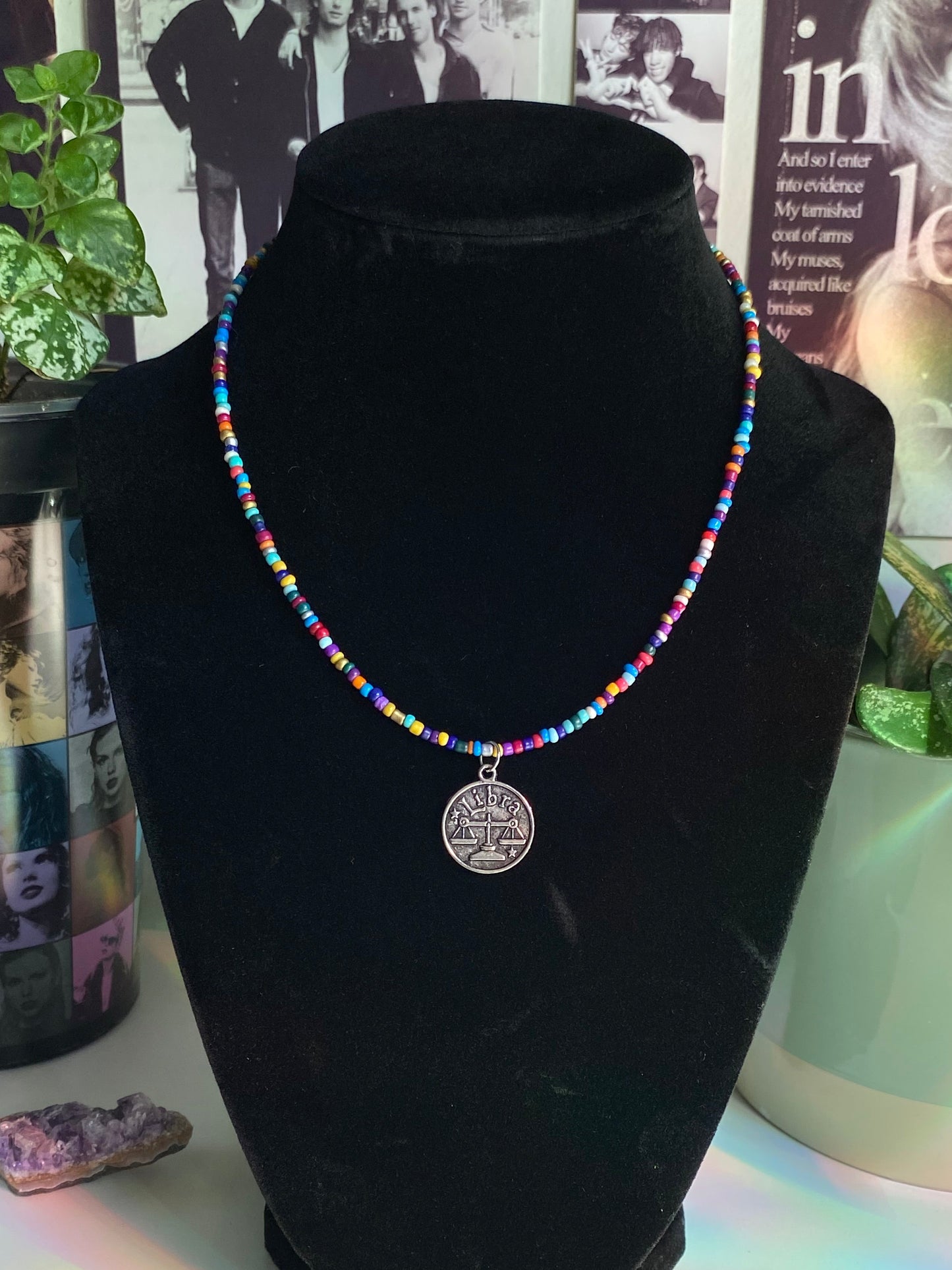 Multicolour Zodiac Sign Necklace