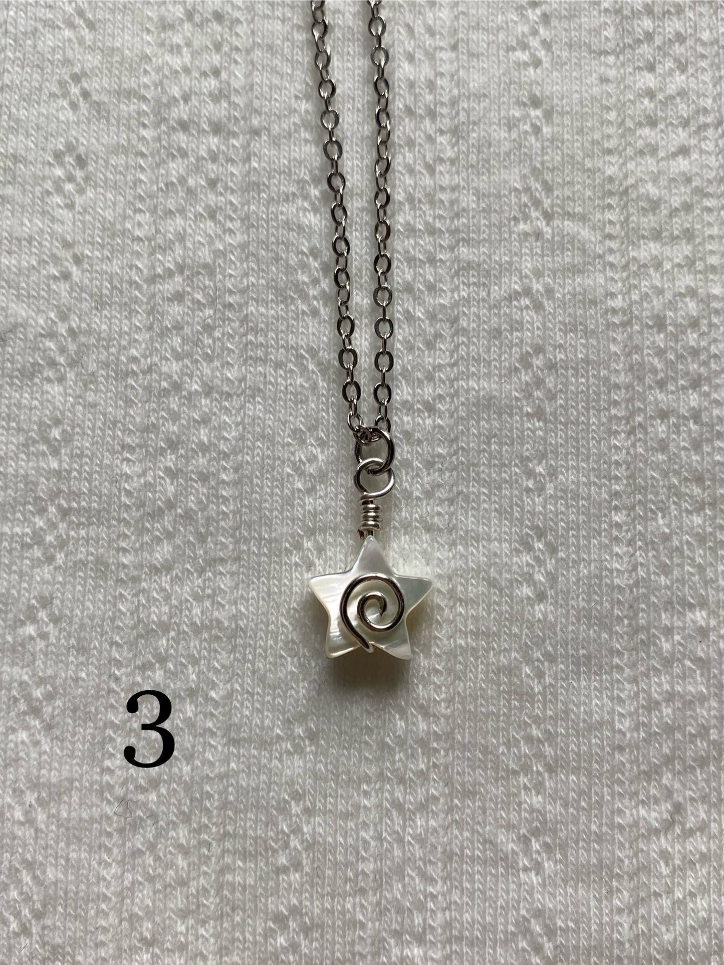 Swirly Star Charm Necklaces