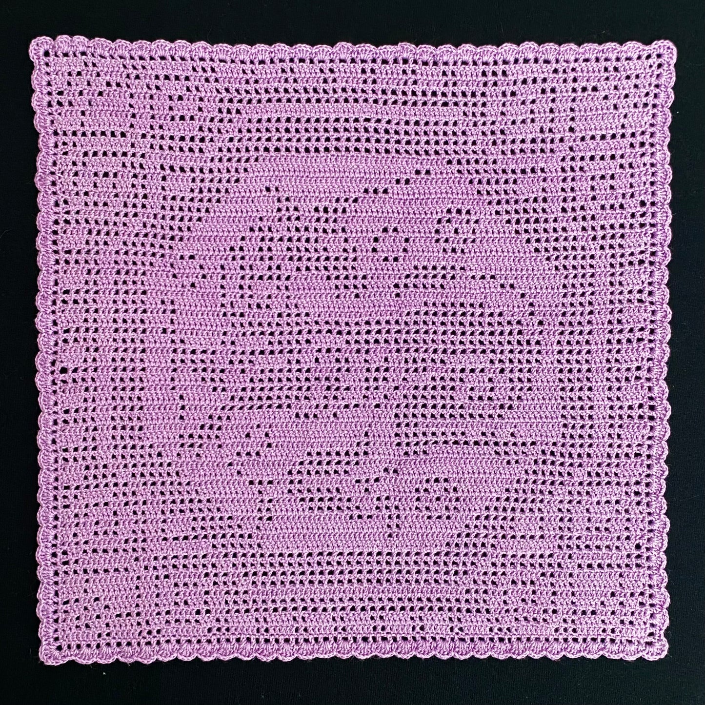 Purple Unicorn Crochet Tapestry