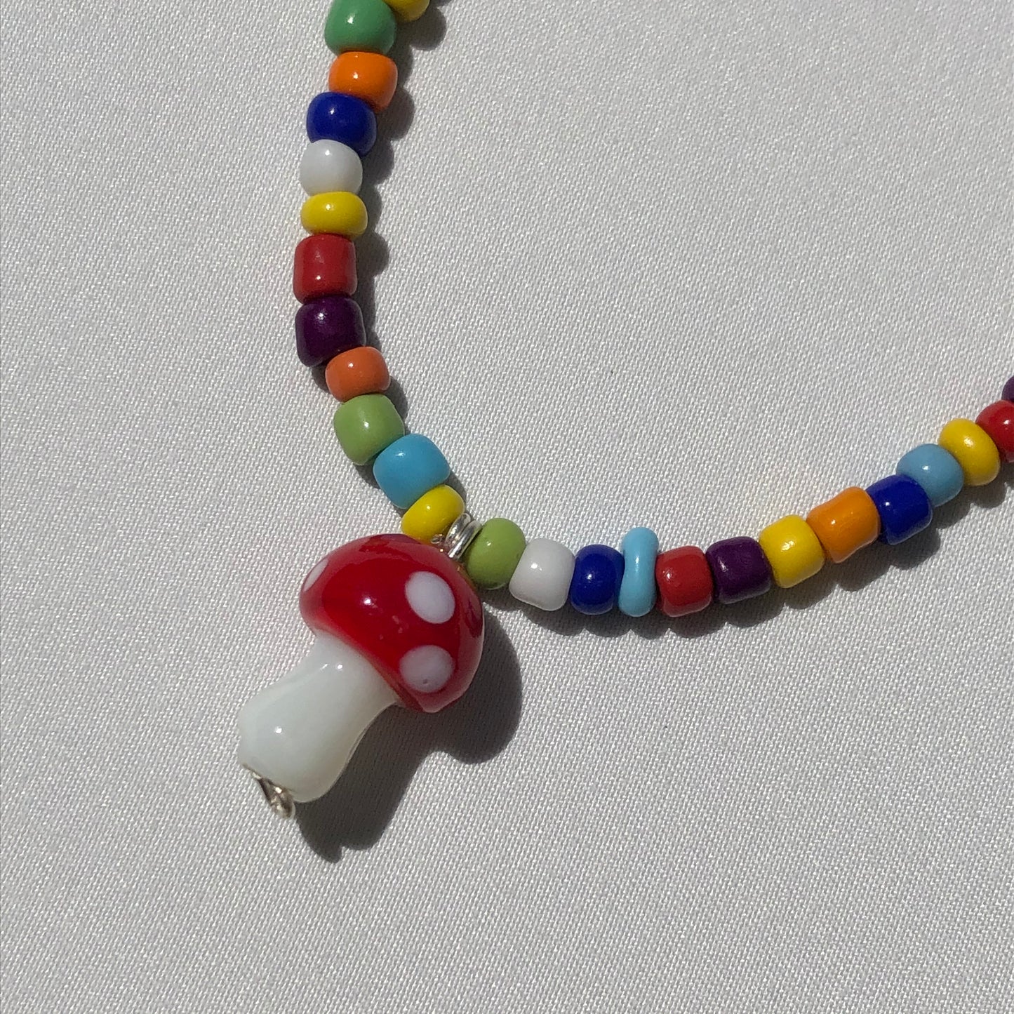 Multicolour Mushroom Necklace