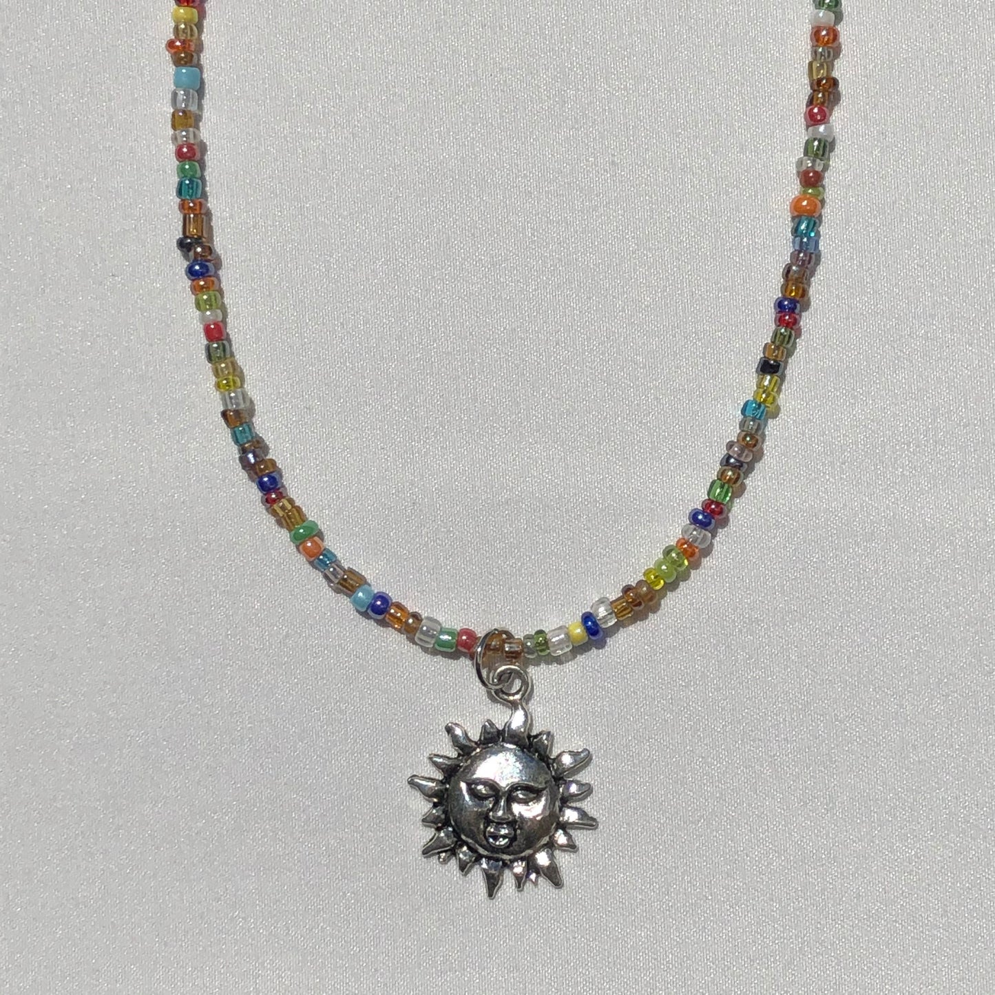 Earth Tone Sun & Moon Necklaces
