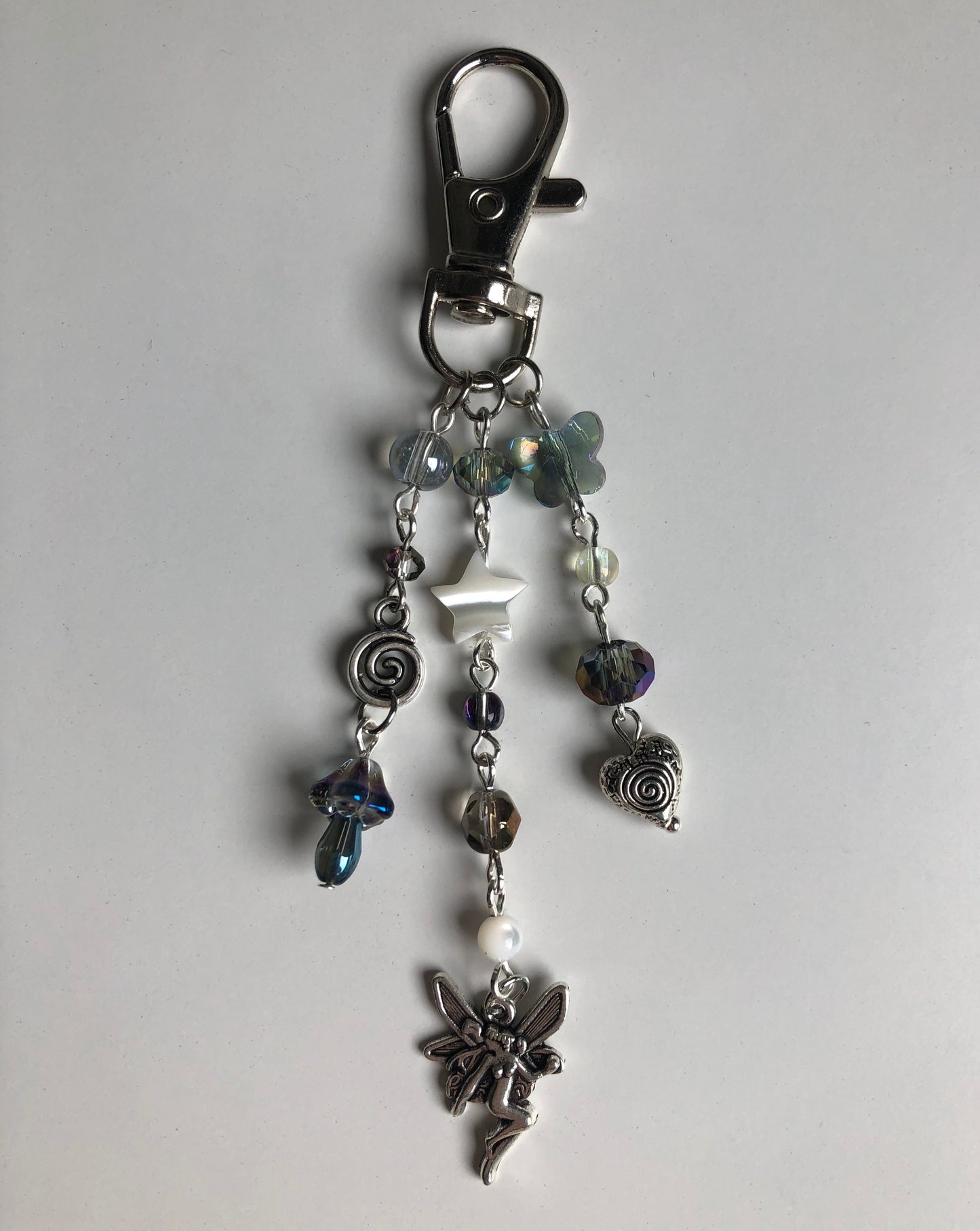 Fairy Swirl Mushroom Keychain