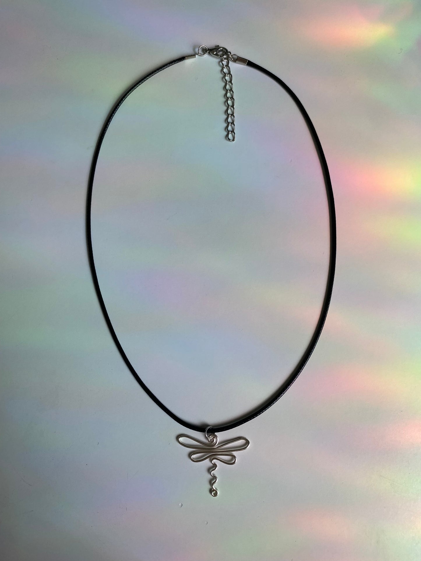 Wire Dragonfly Necklace