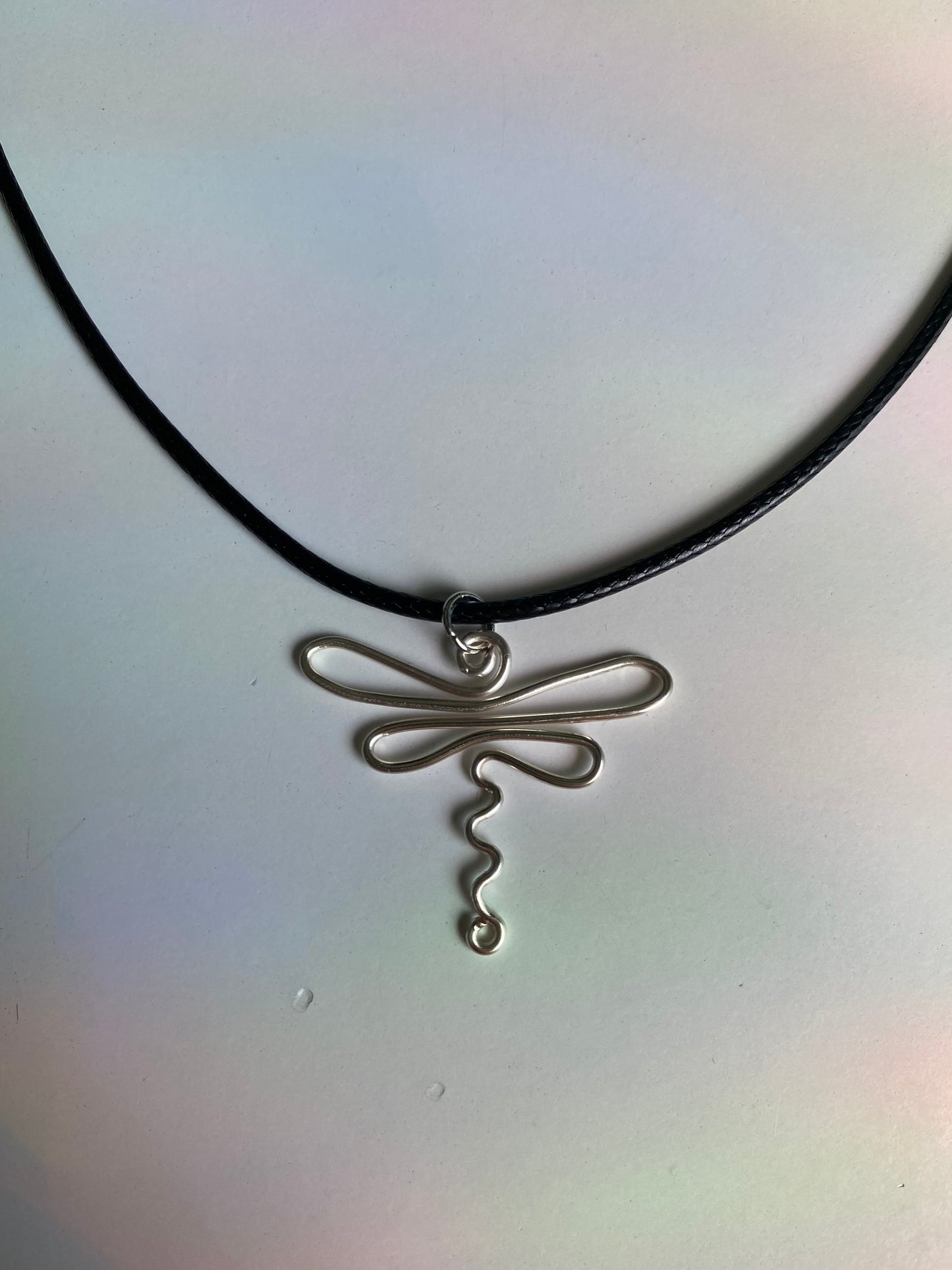 Wire Dragonfly Necklace