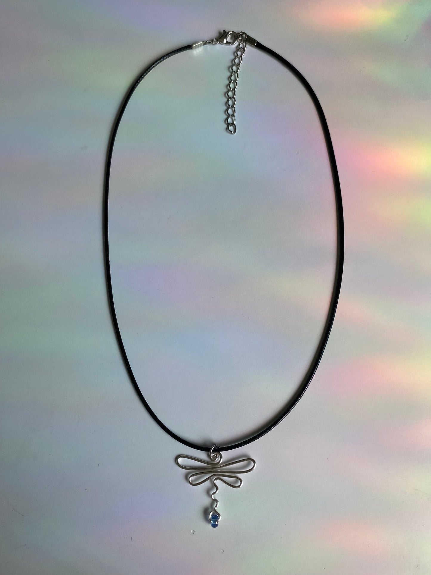 Wire Dragonfly Necklace