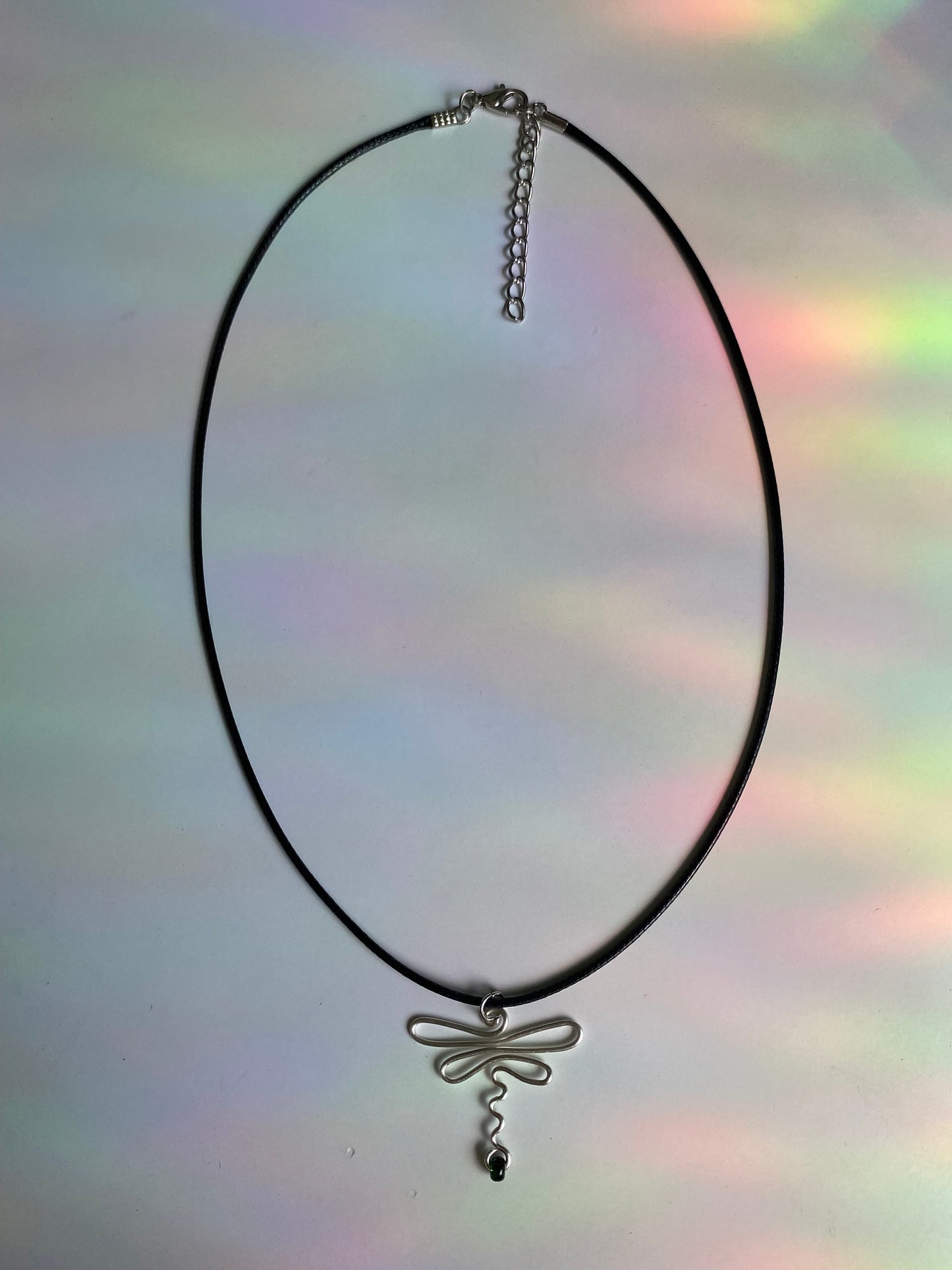 Wire Dragonfly Necklace