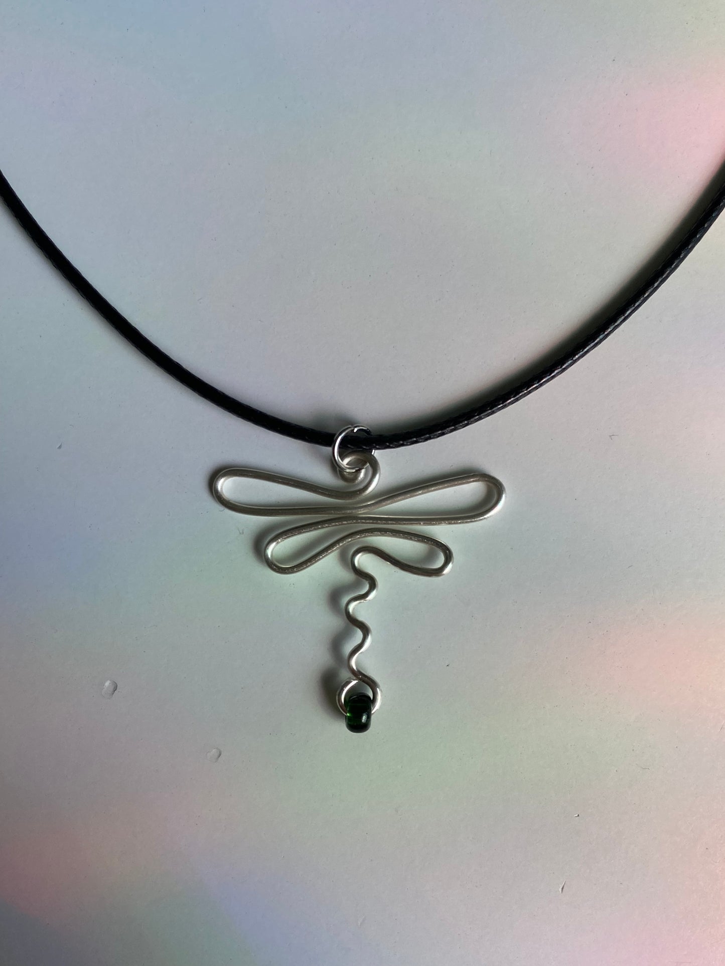 Wire Dragonfly Necklace