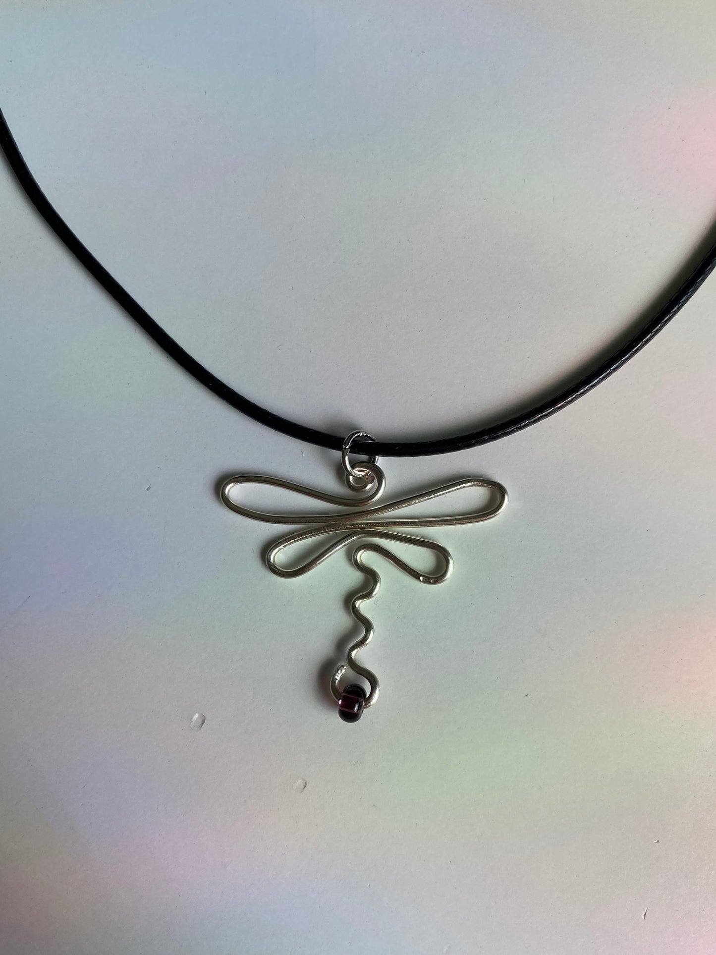Wire Dragonfly Necklace