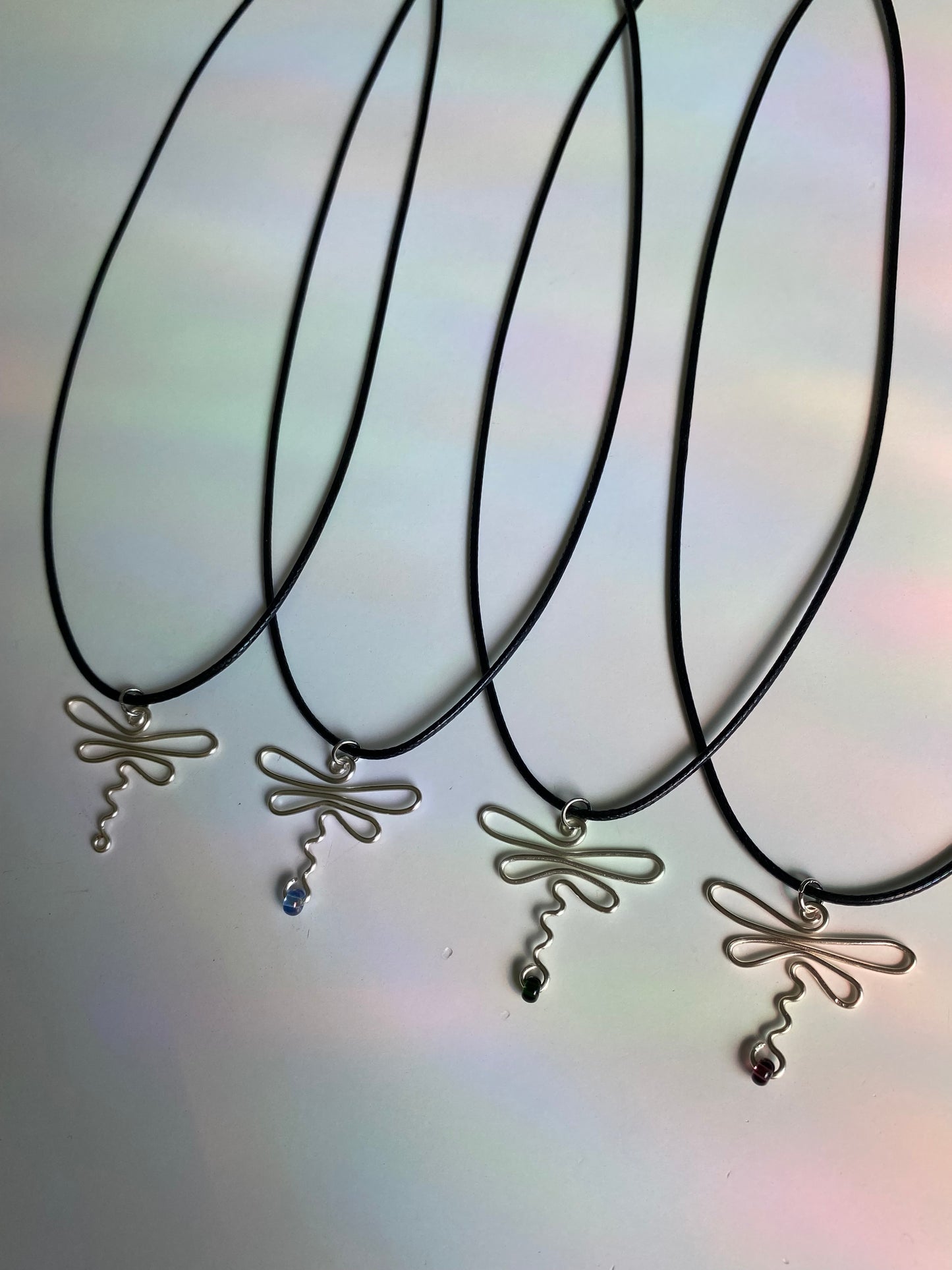 Wire Dragonfly Necklace