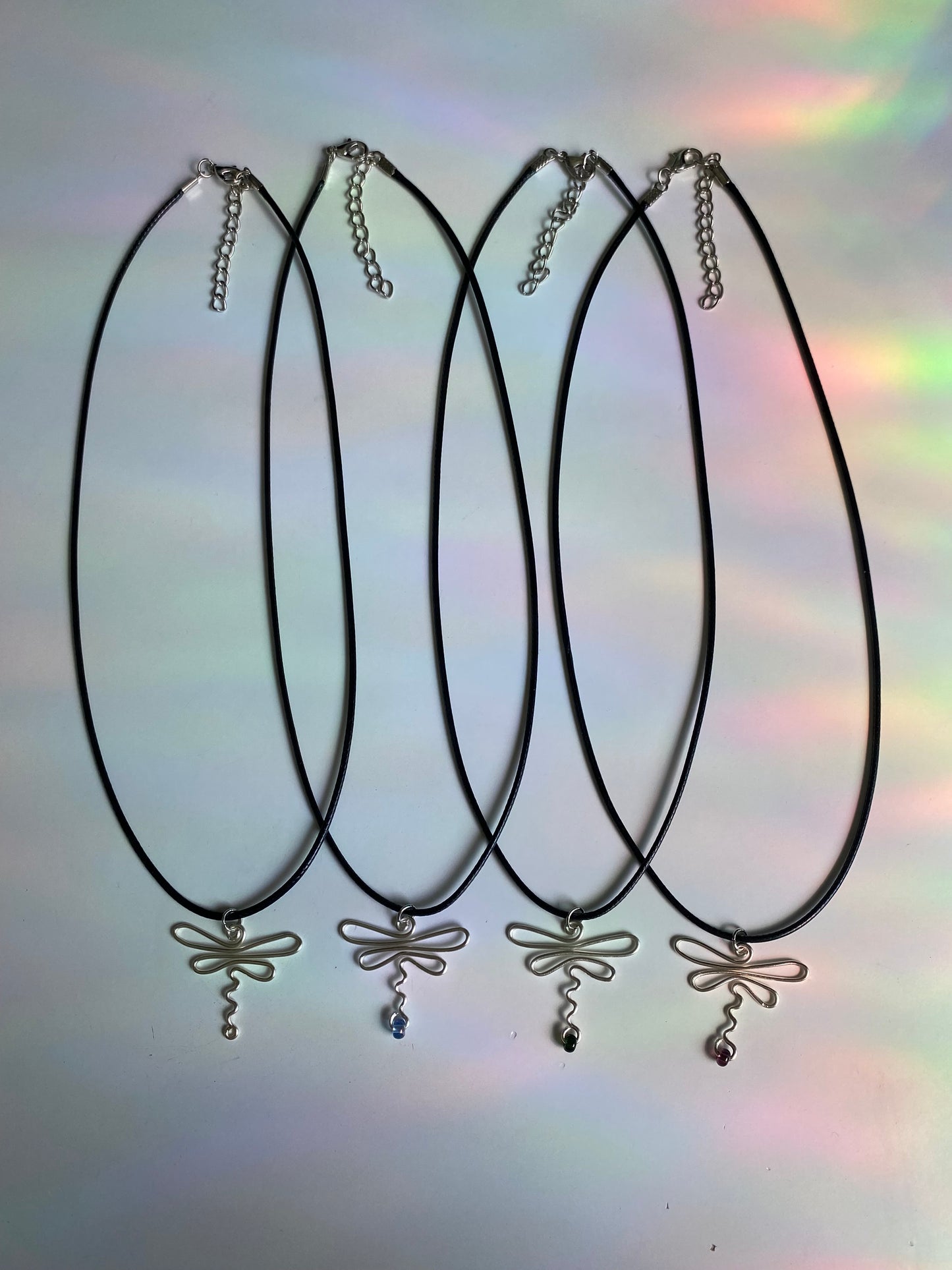 Wire Dragonfly Necklace
