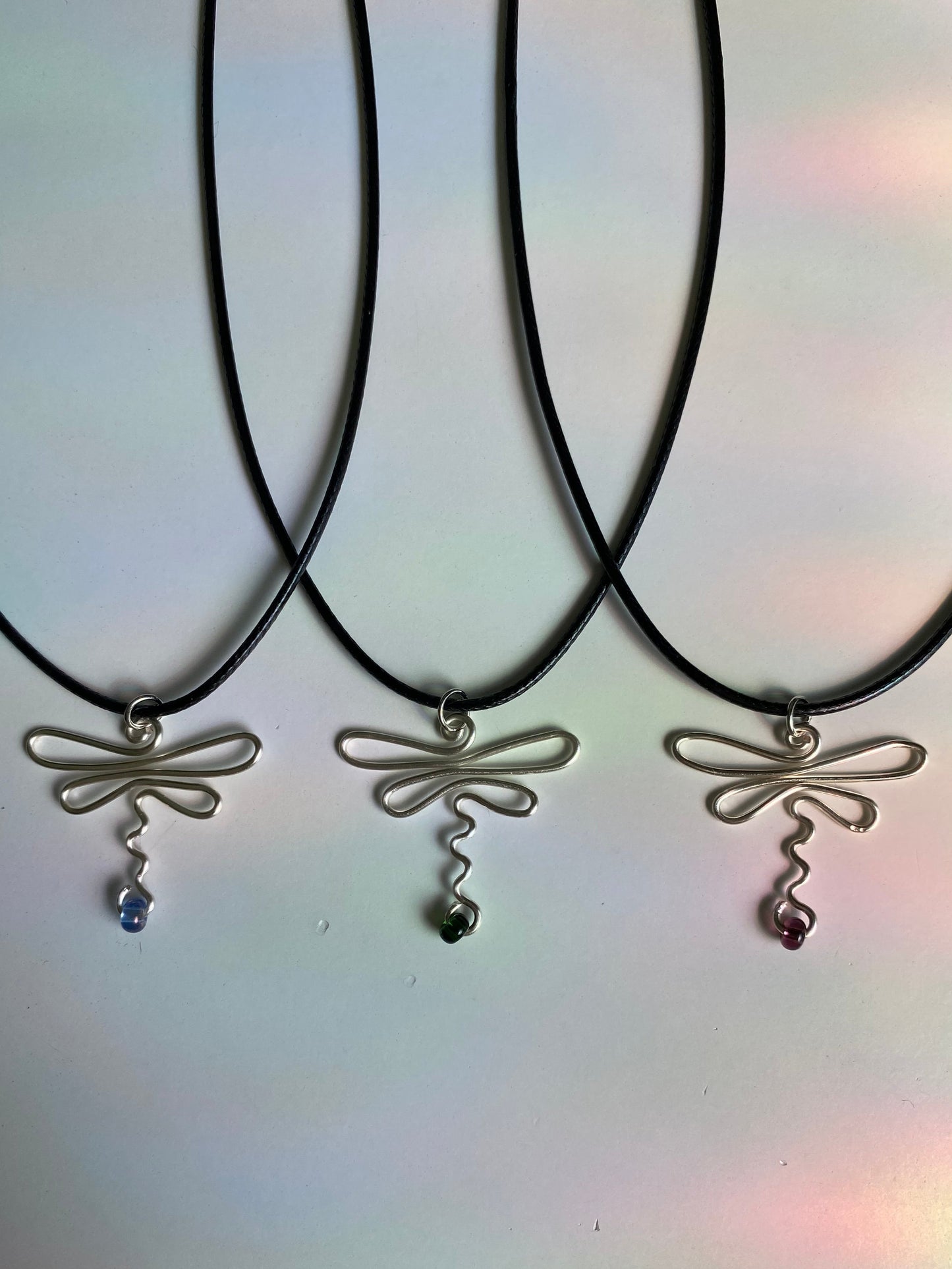 Wire Dragonfly Necklace