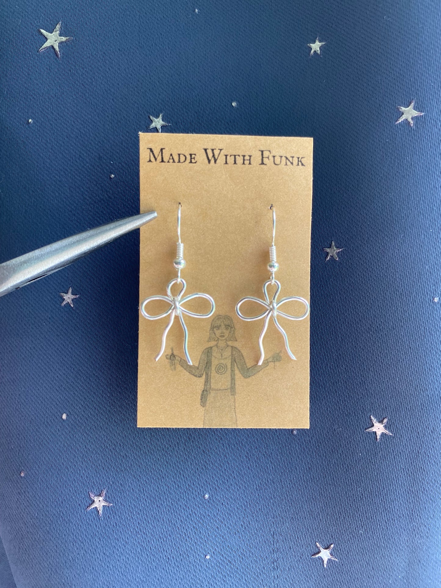 Wire Bow Earrings