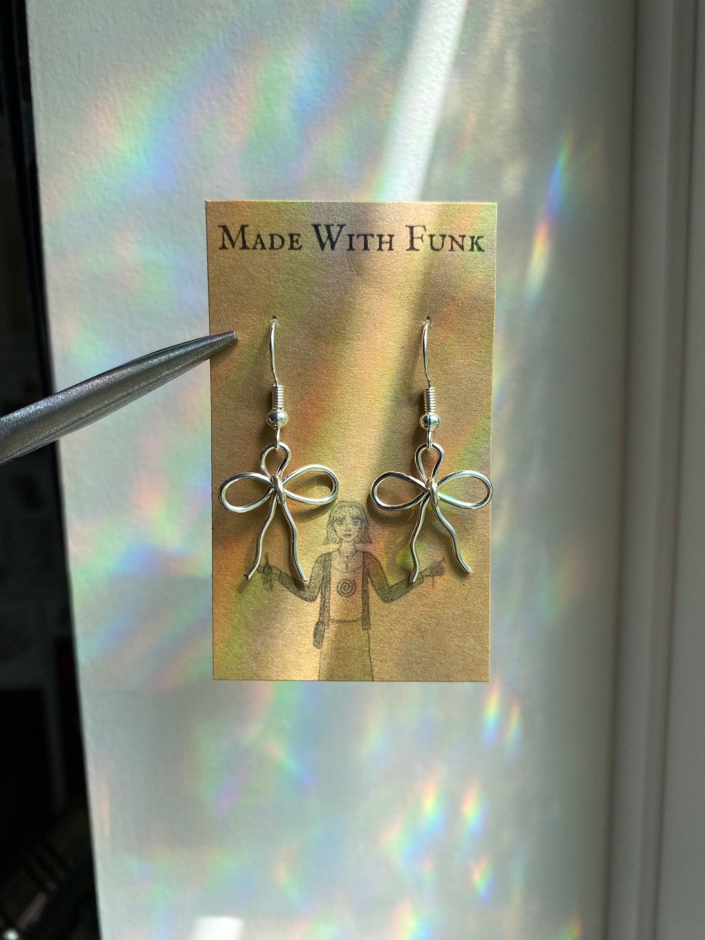 Wire Bow Earrings