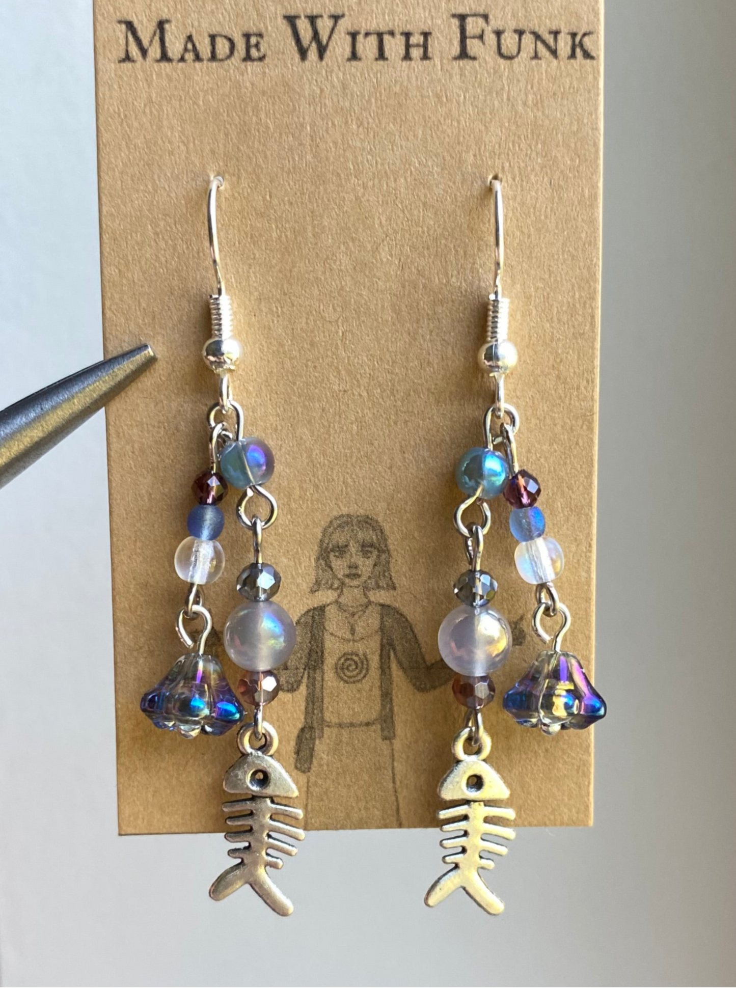 Ocean Fish Cluster Earrings
