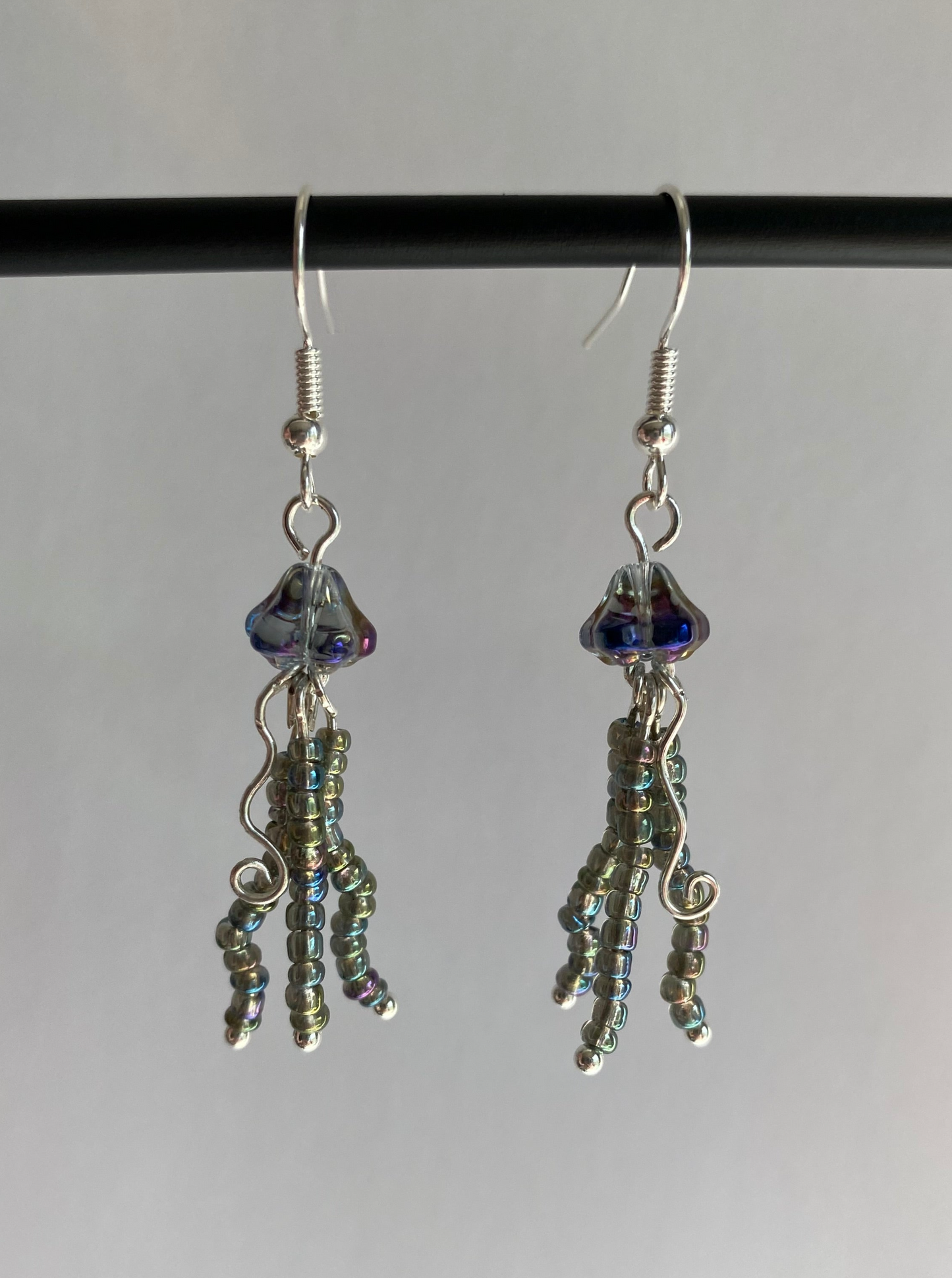 Swirly Jellyfish Earrings #2