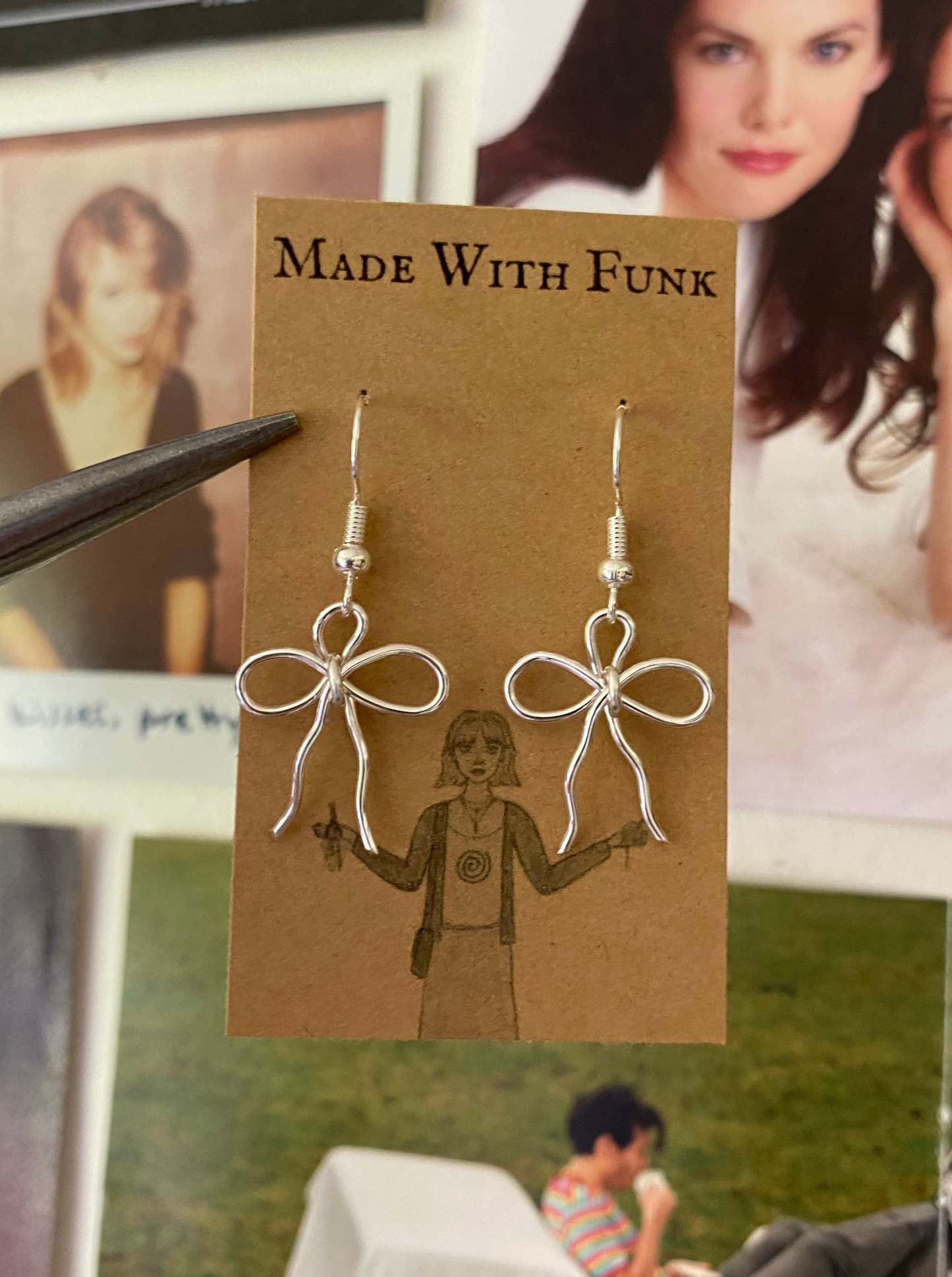 Wire Bow Earrings