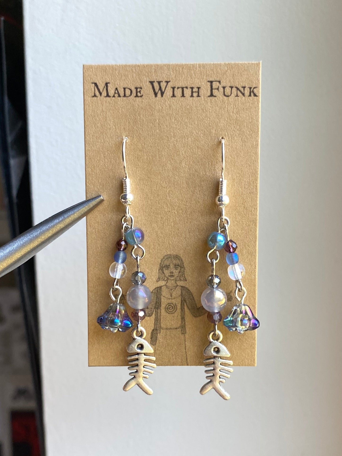 Ocean Fish Cluster Earrings