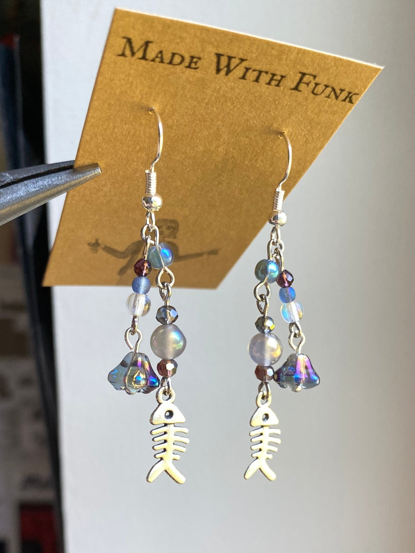 Ocean Fish Cluster Earrings