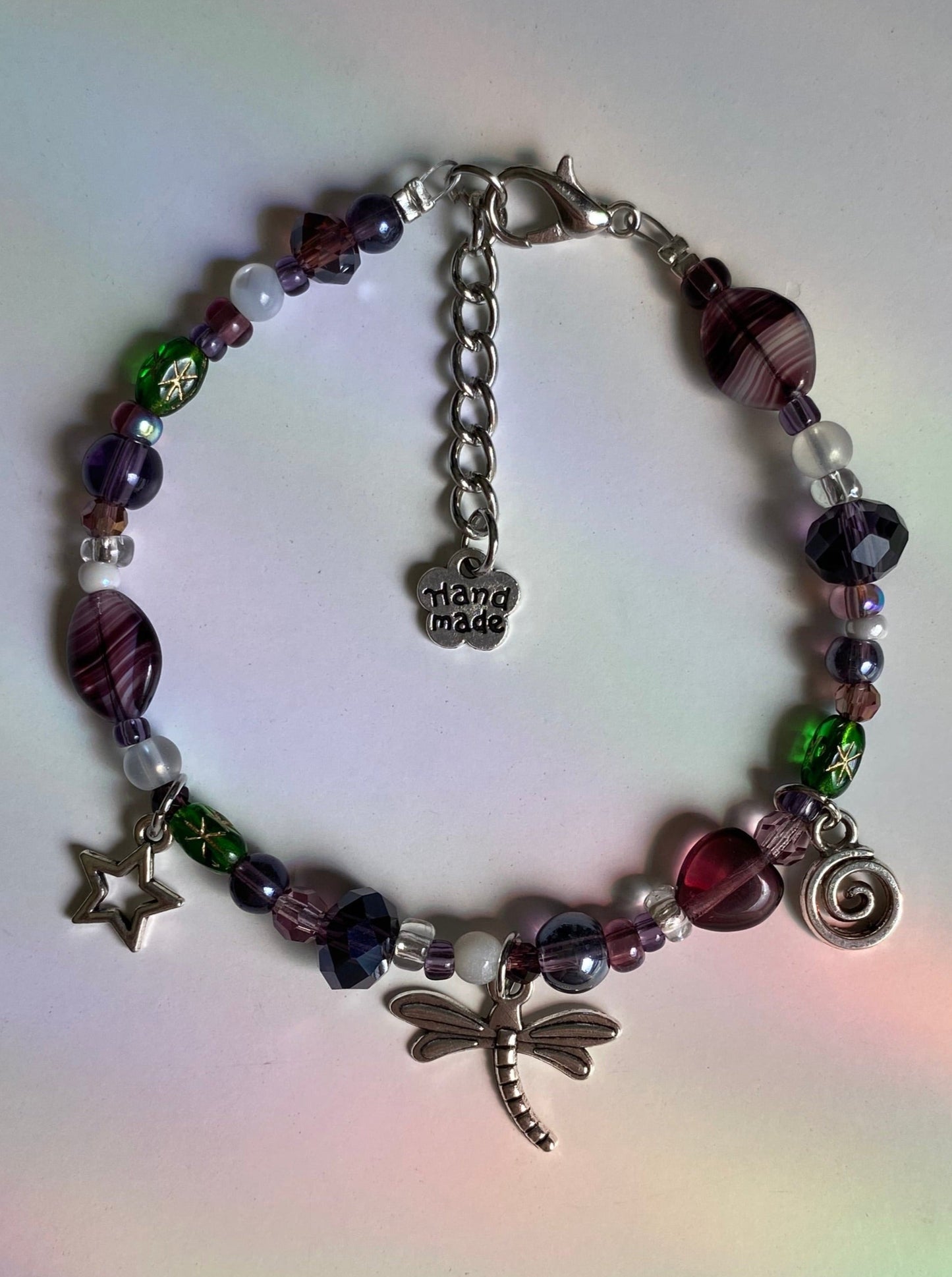 Dragonfly Swirl Forest Bracelet