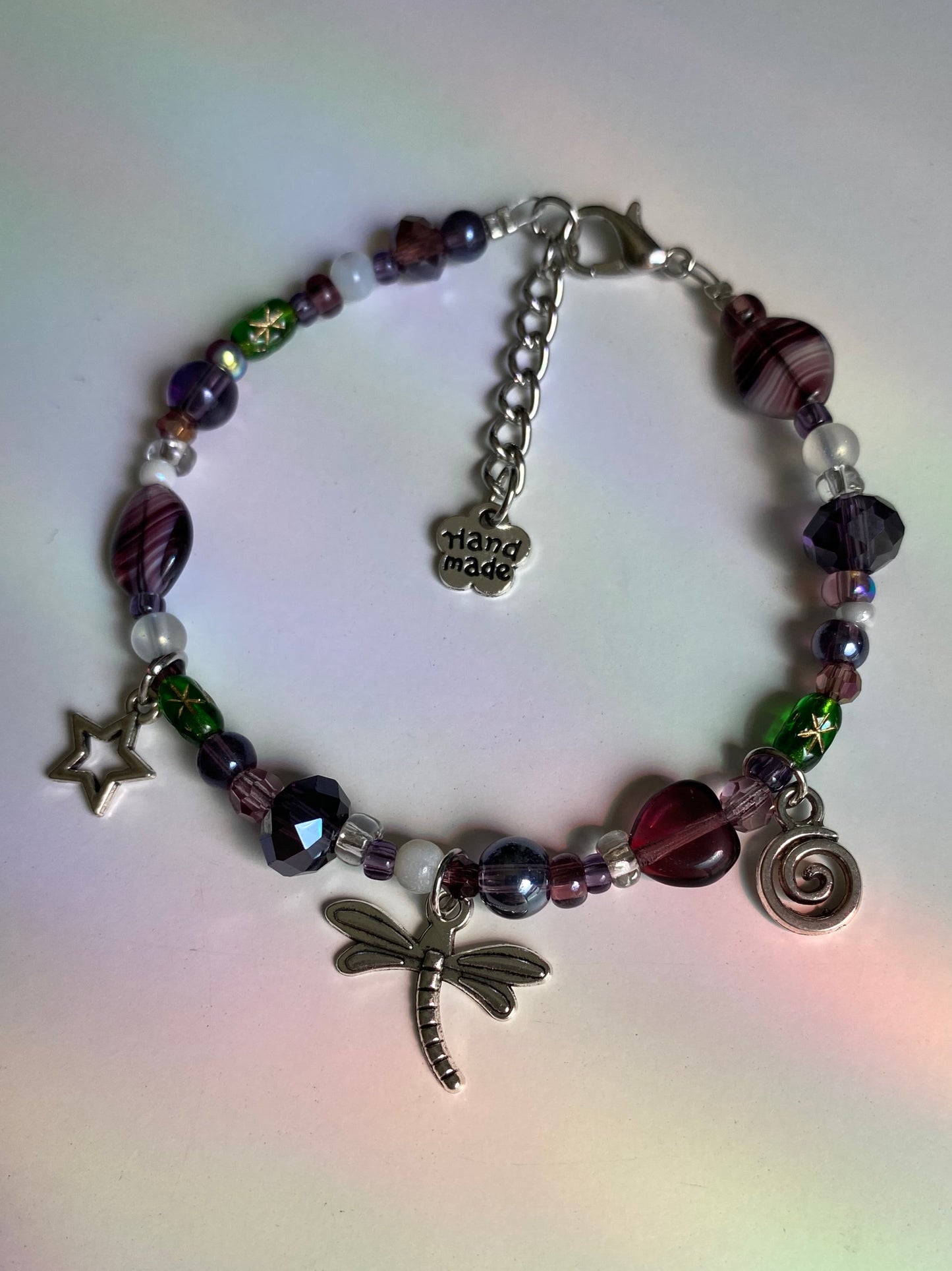 Dragonfly Swirl Forest Bracelet