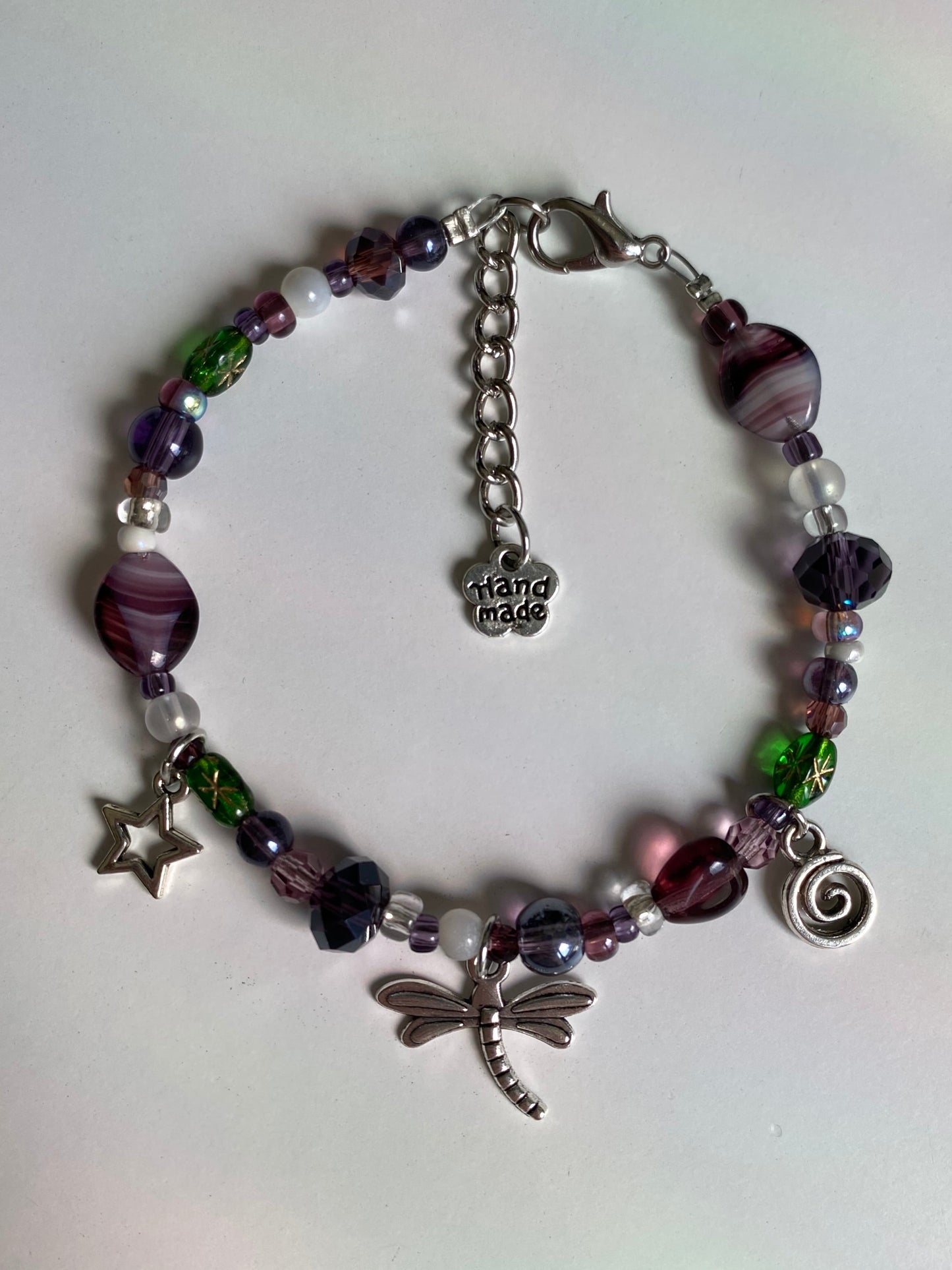 Dragonfly Swirl Forest Bracelet