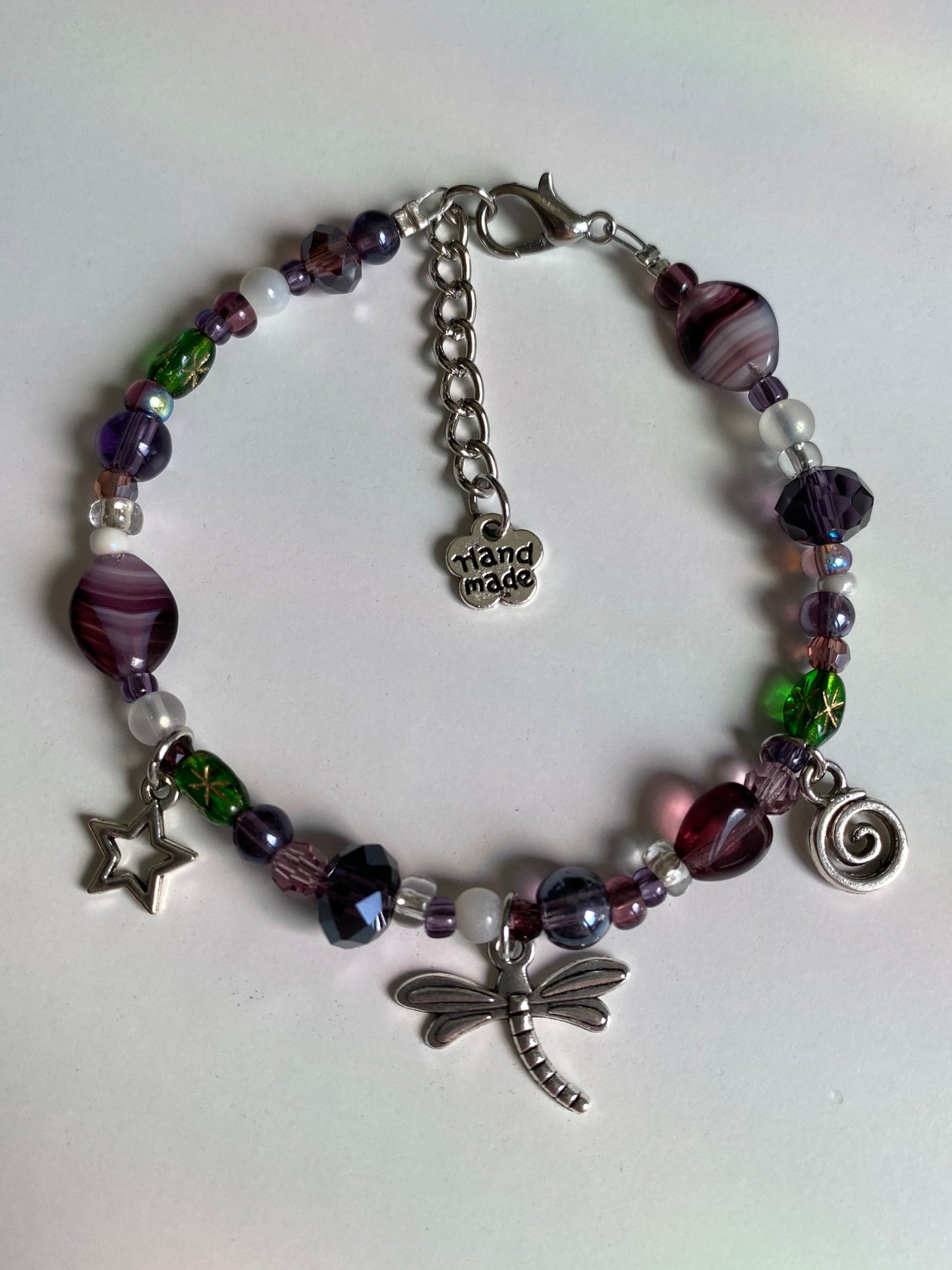 Dragonfly Swirl Forest Bracelet