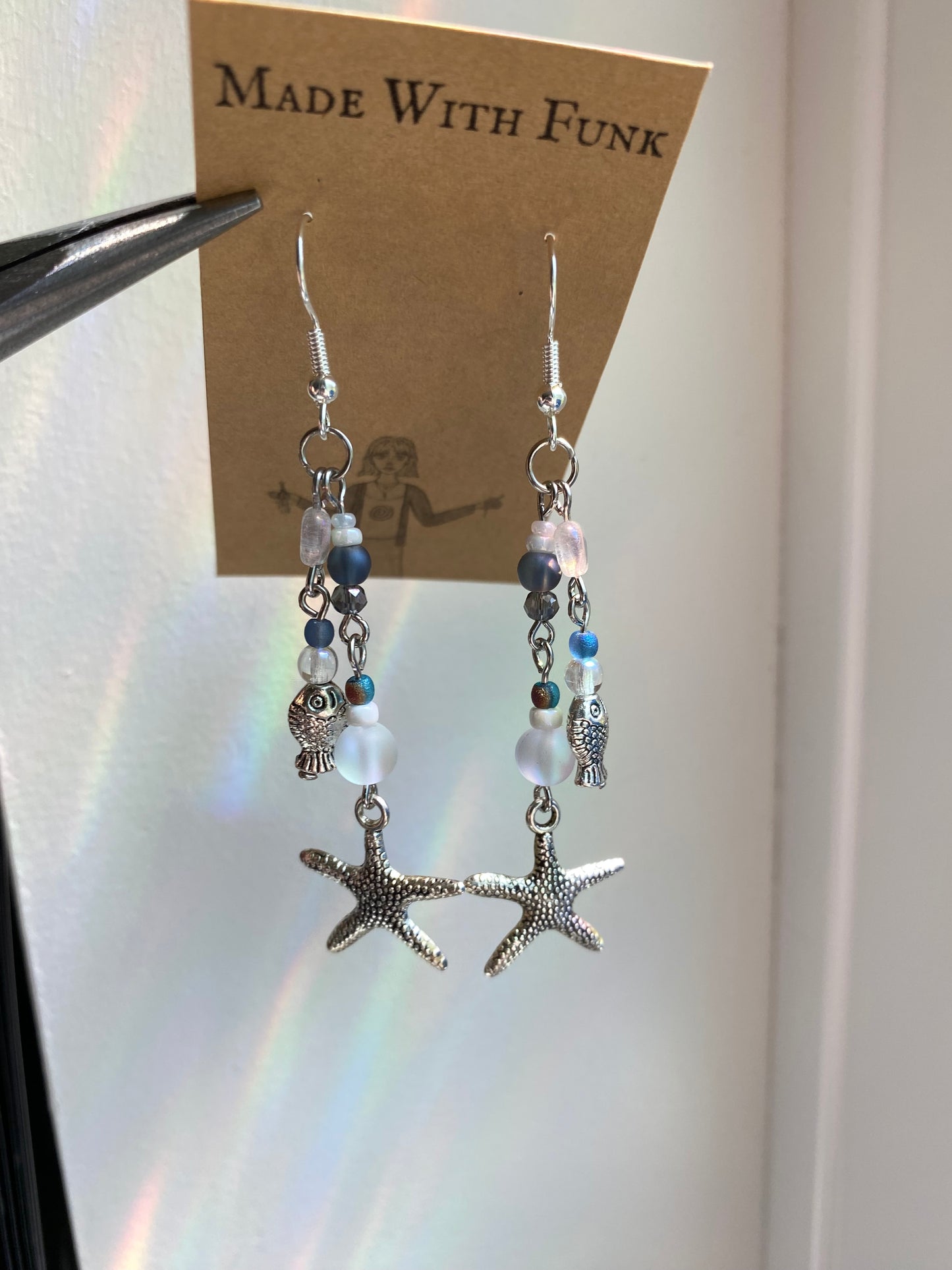 Ocean Starfish Cluster Earrings