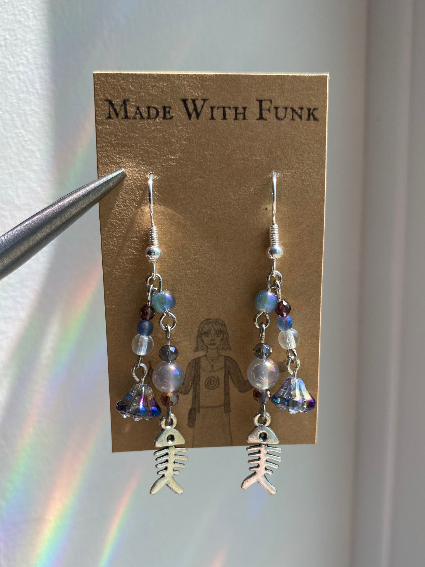 Ocean Fish Cluster Earrings