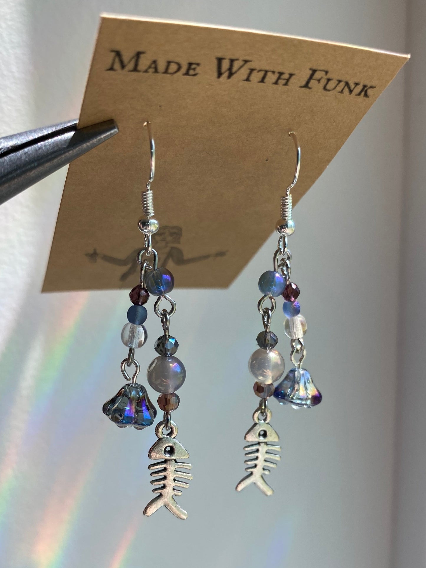 Ocean Fish Cluster Earrings