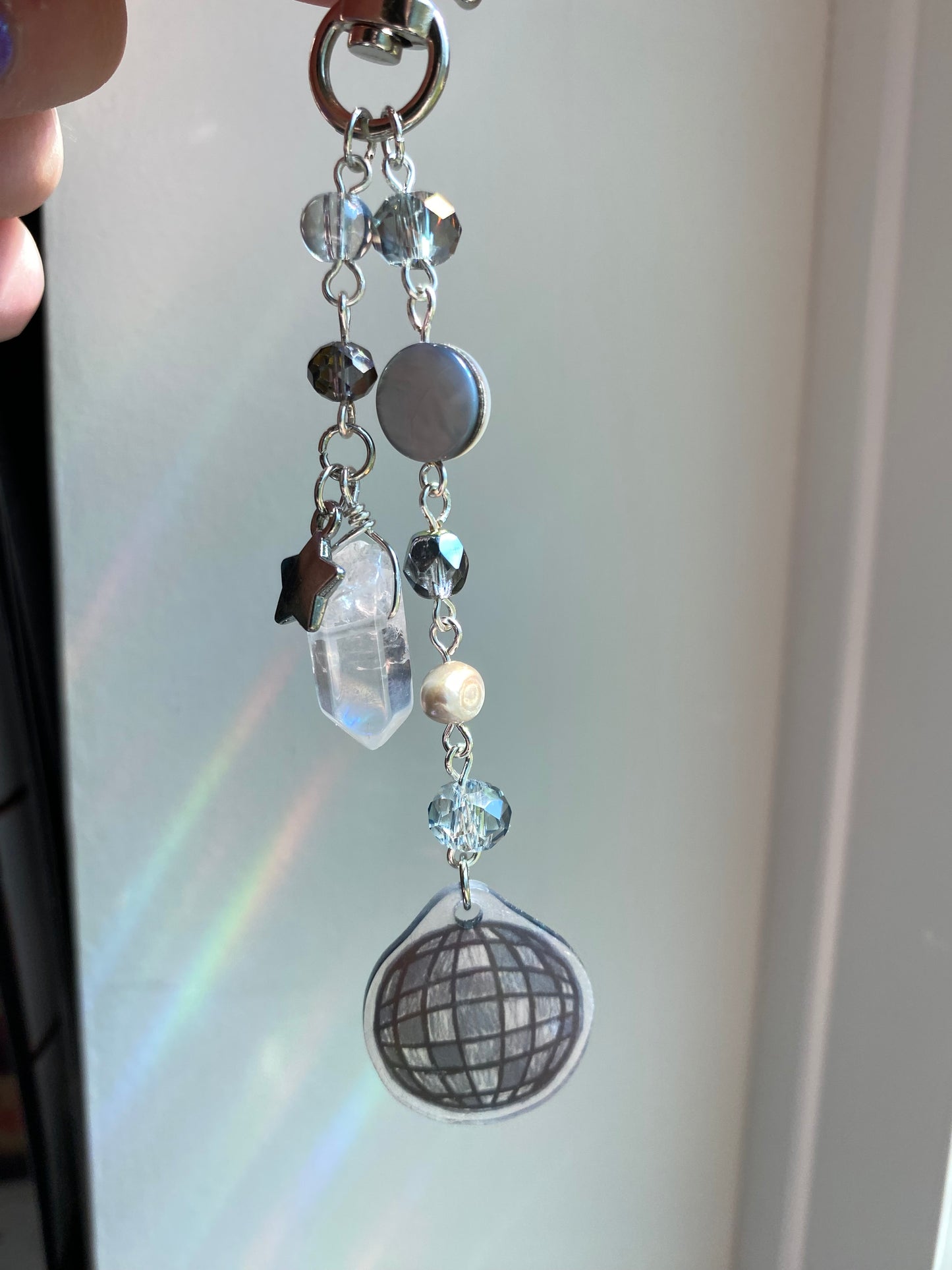 Folklore Mirrorball Keychain