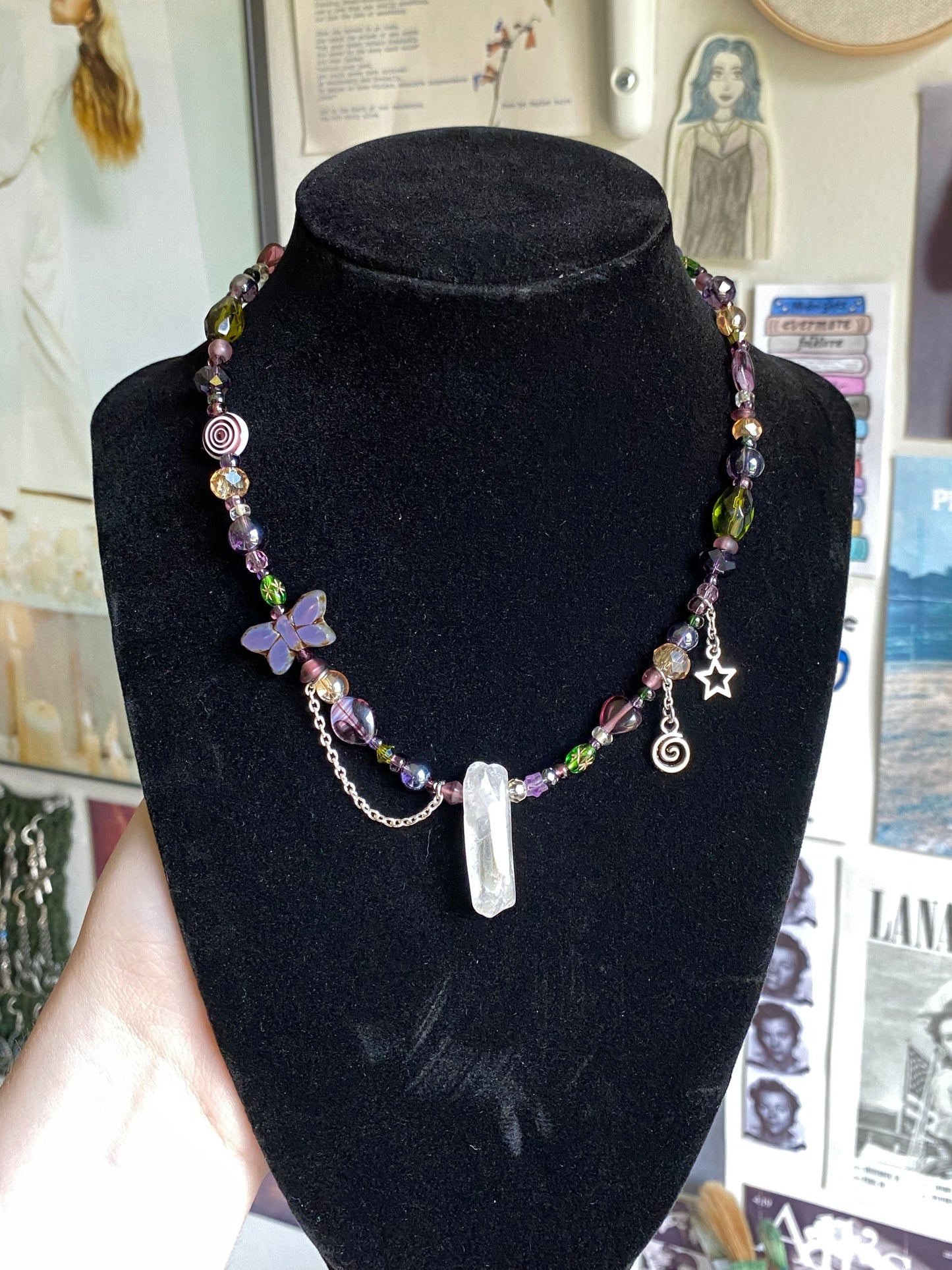 Purple Fairy Forest Necklace