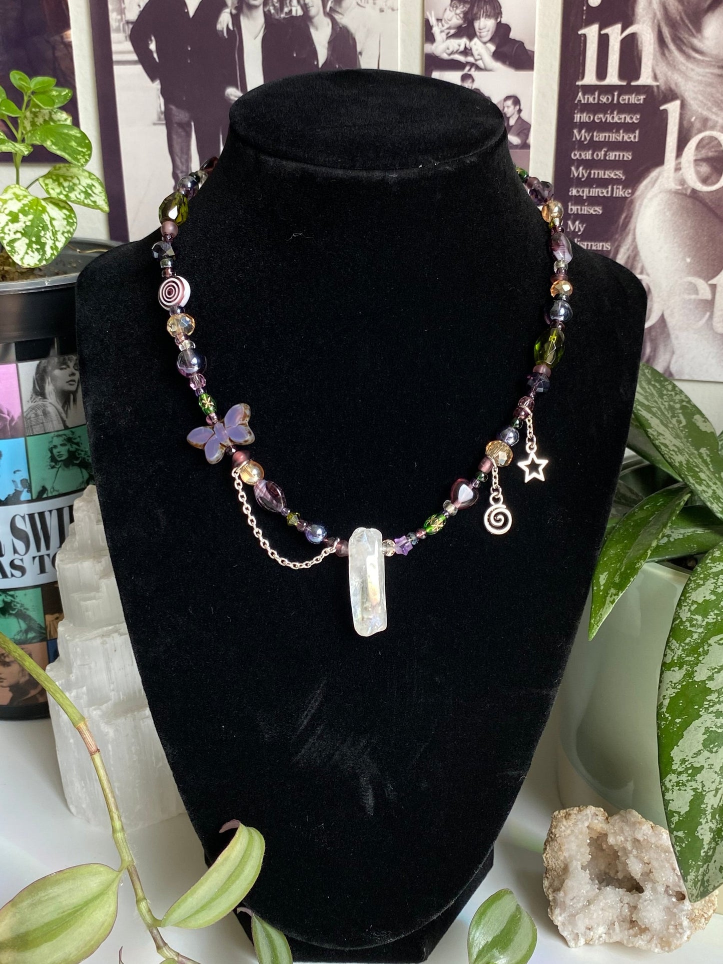 Purple Fairy Forest Necklace