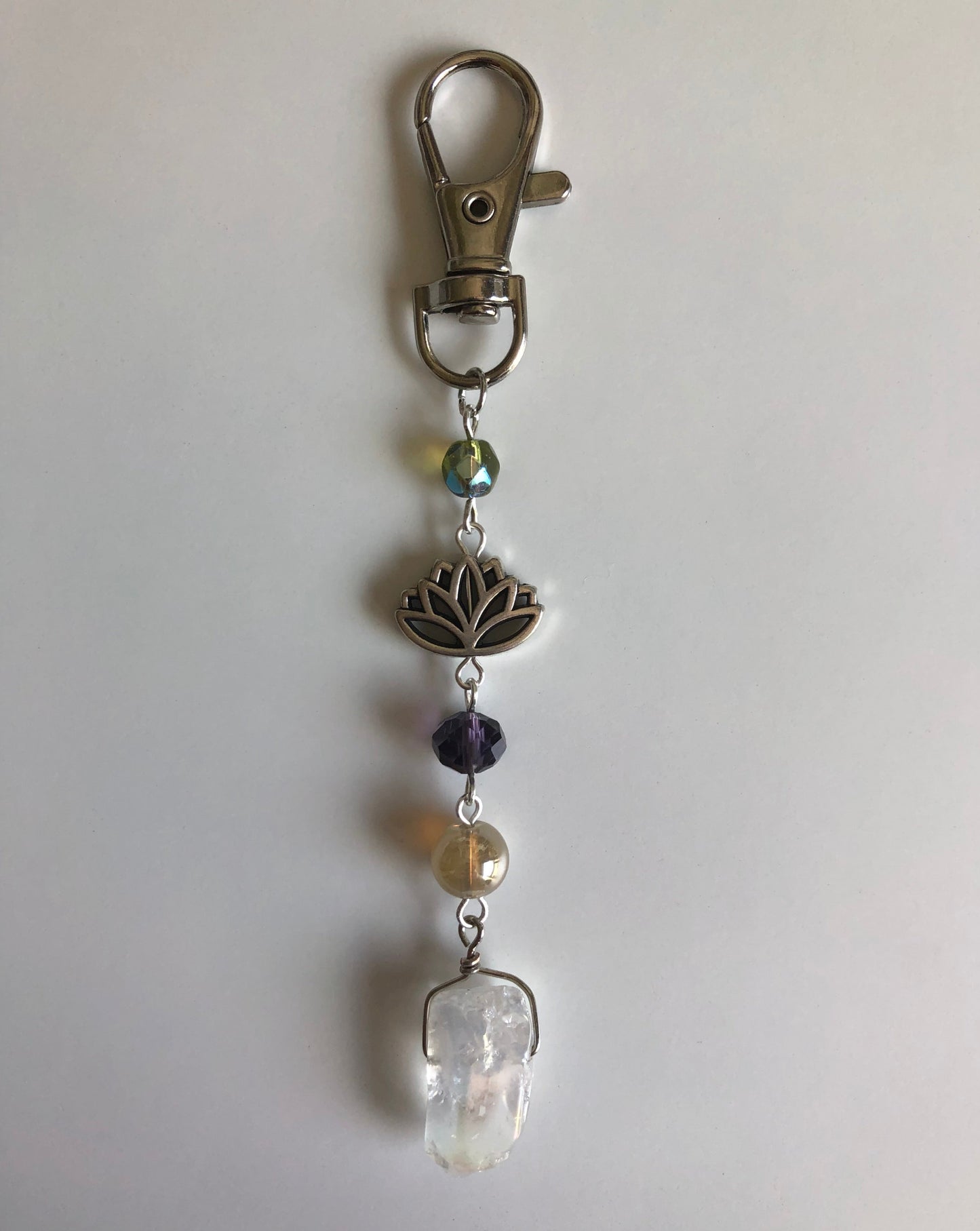 Flower Crystal Keychain